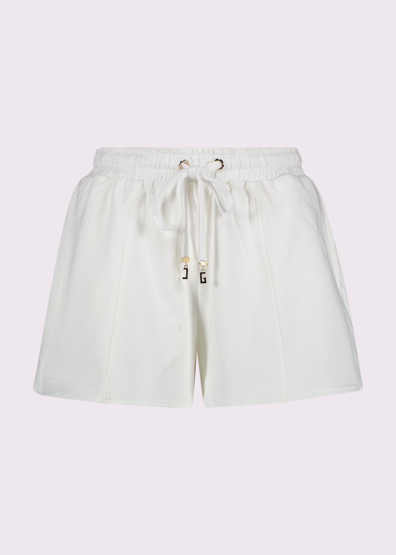 Short blanc en molleton de coton