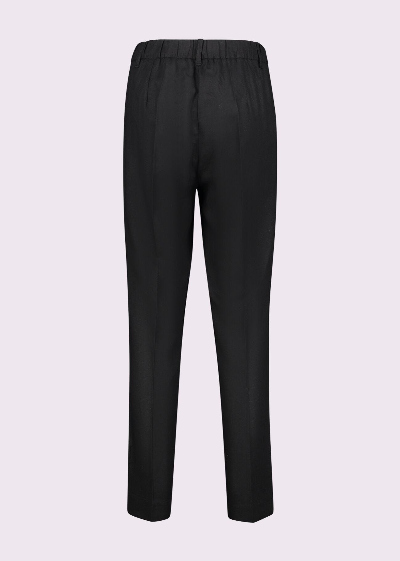 Pantalon noir en lin pour femme