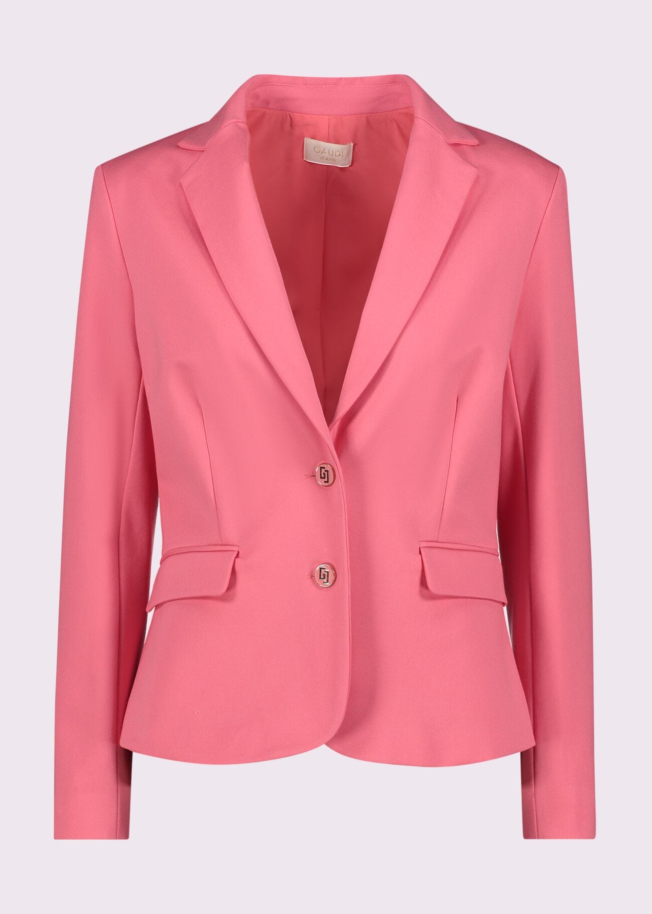 Blazer donna rosa con bottoni logati