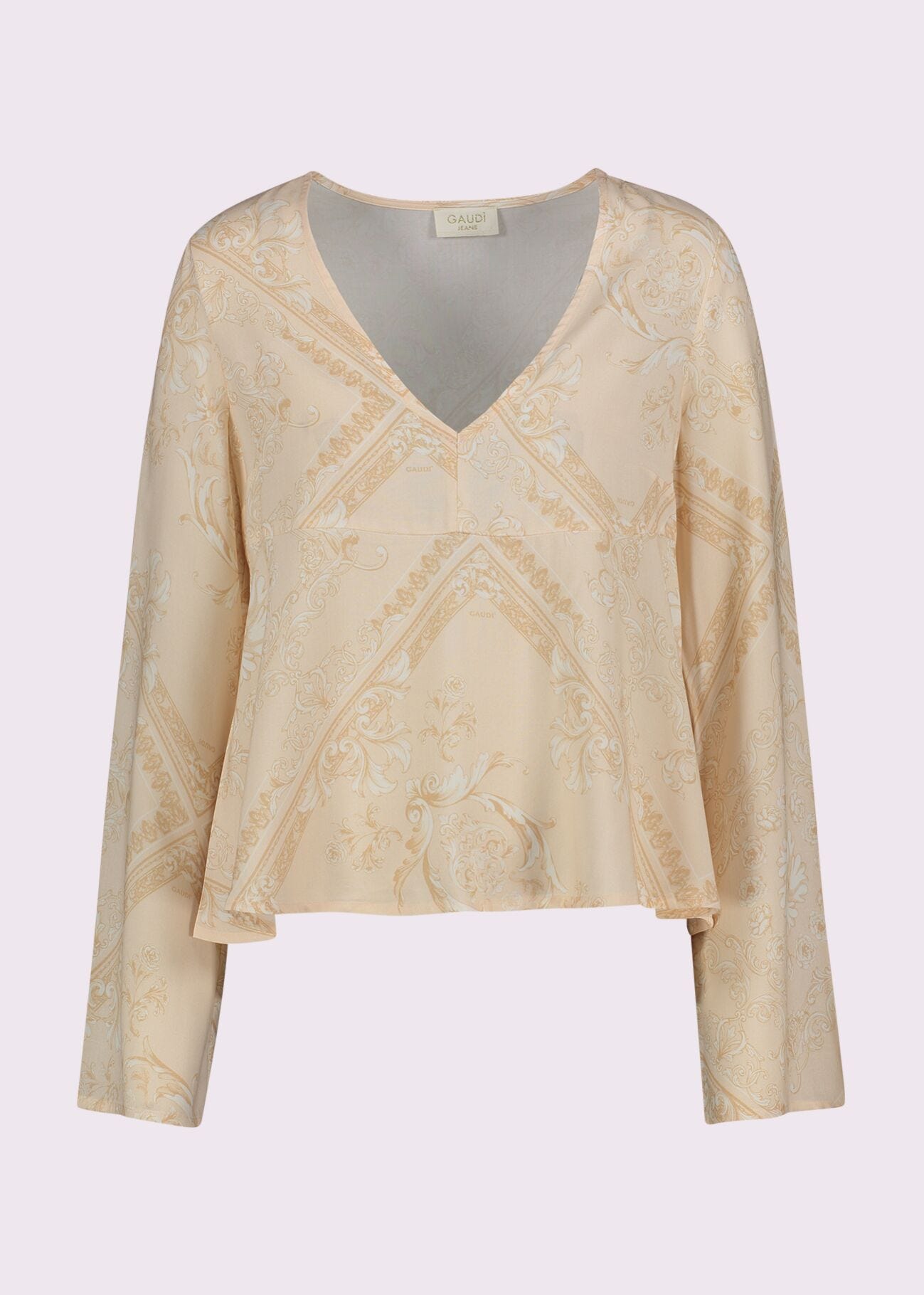 Blouse en mousseline imprimée pour femme