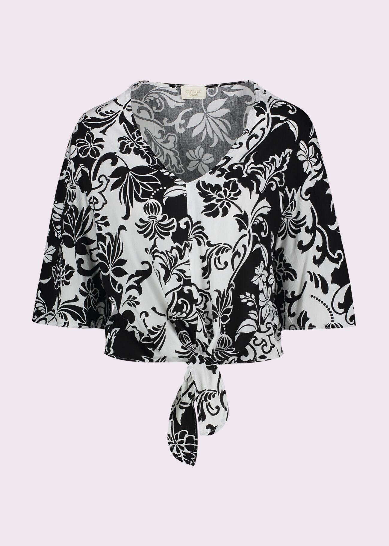 Blouse en mousseline imprimée pour femme