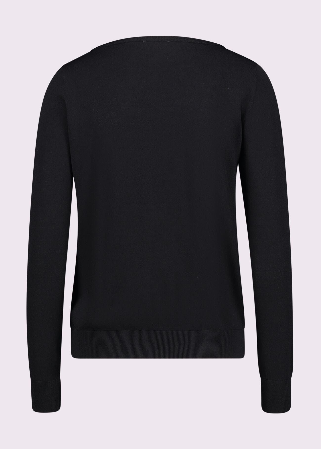 Pull noir avec strass pour femme