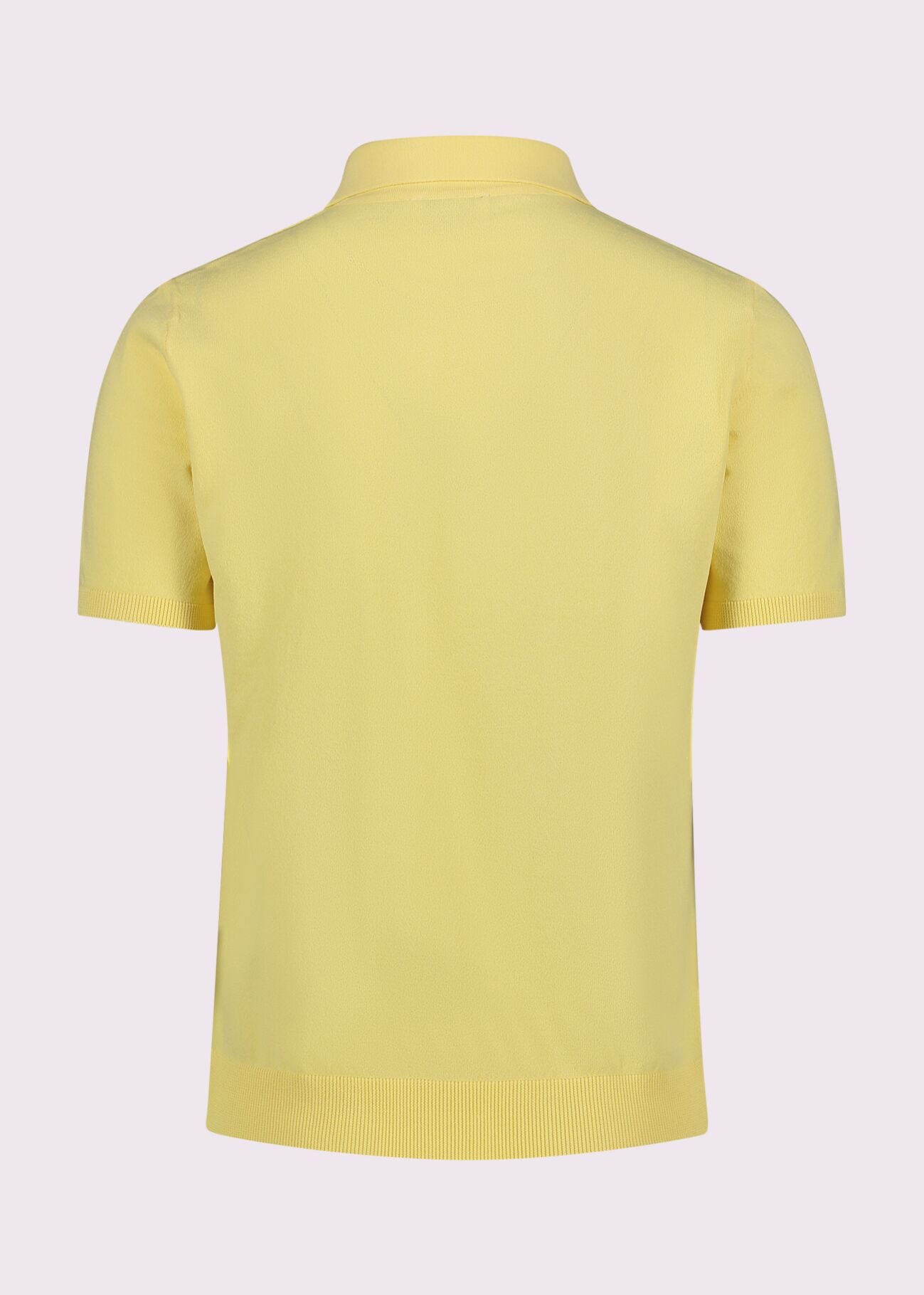Polo donna gialla con maniche corte