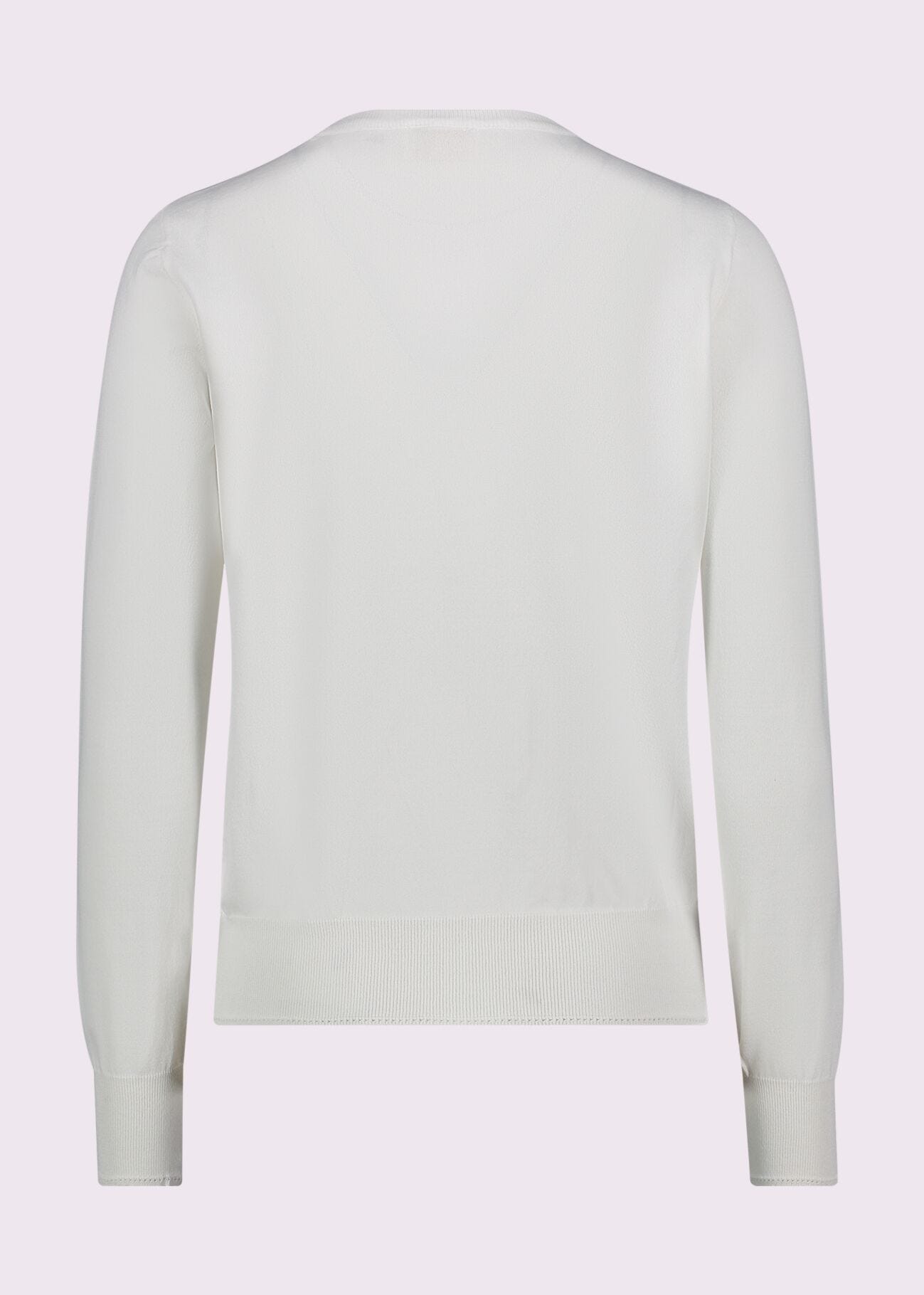 Women's white jumper with logo