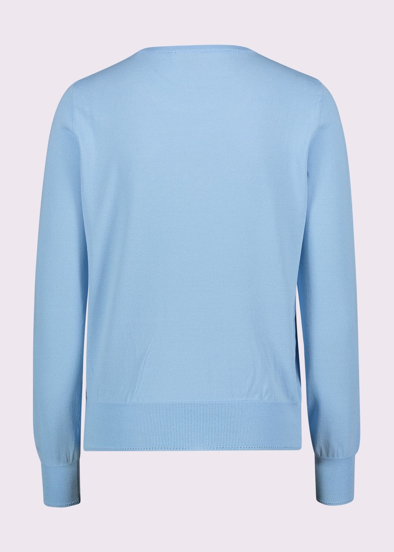 Maglia donna blu girocollo