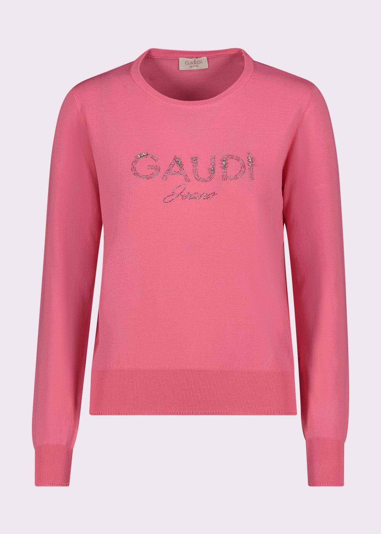 Maglia donna rosa girocollo