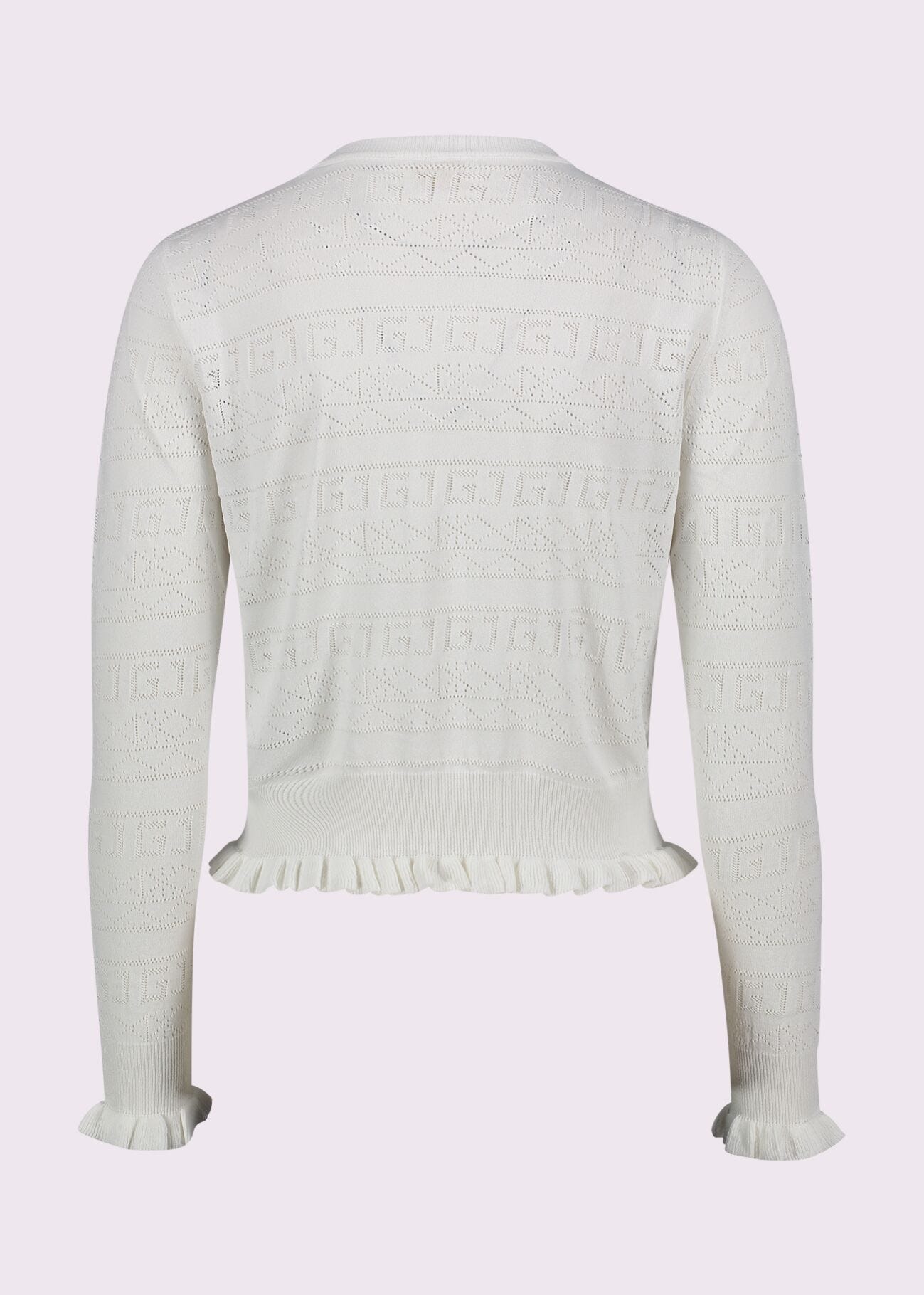 Maglia donna bianca con rouches