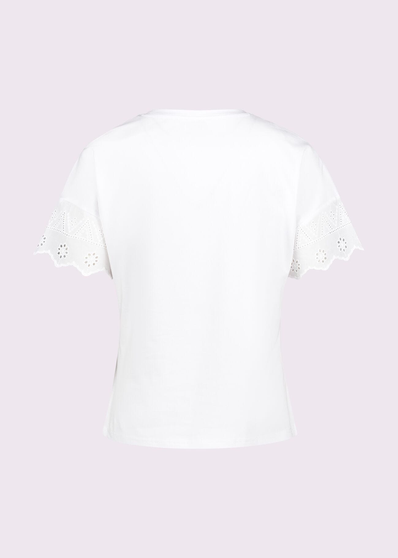 T-shirt blanc en coton pour femme
