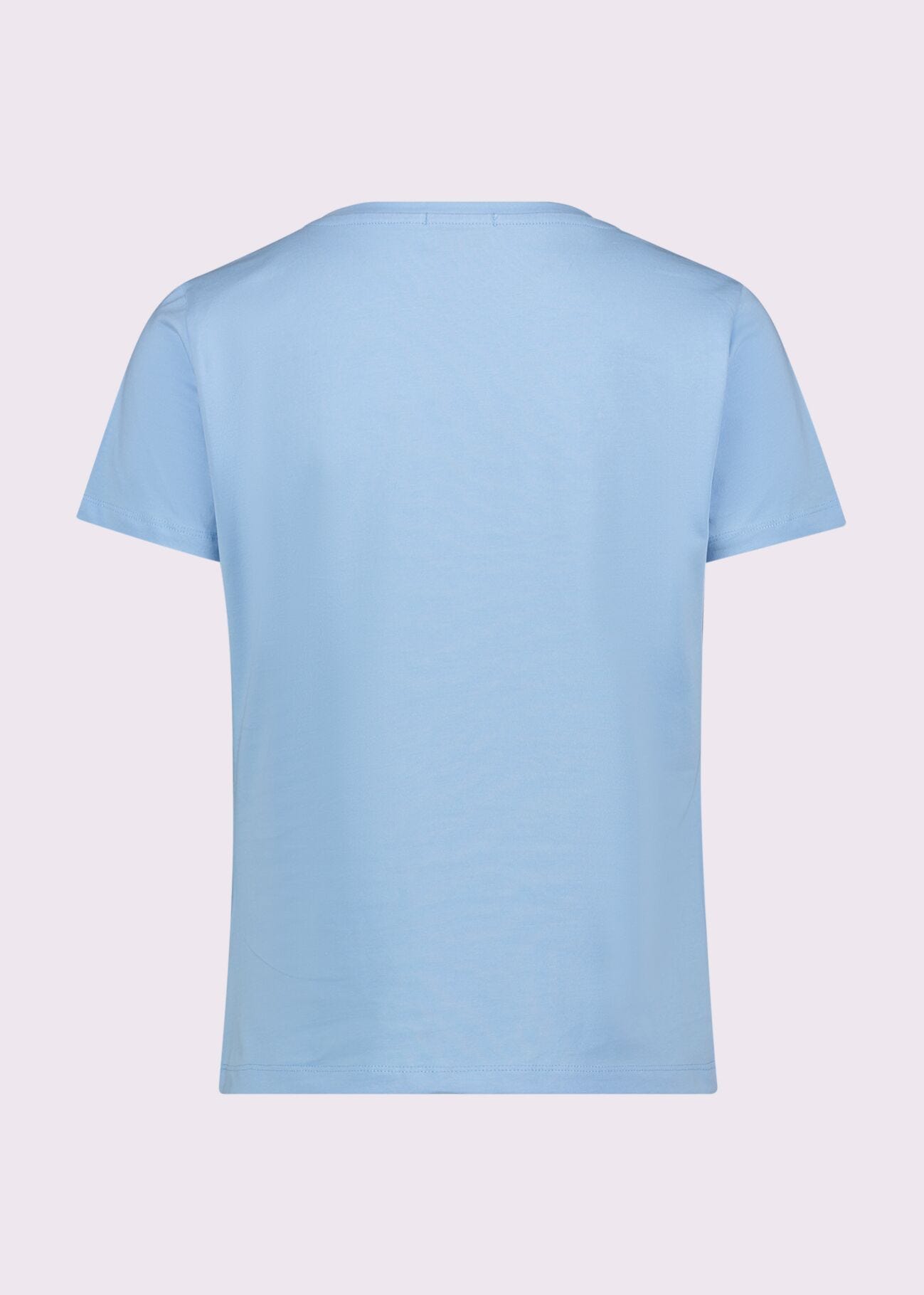 T-shirt bleu en coton pour femme