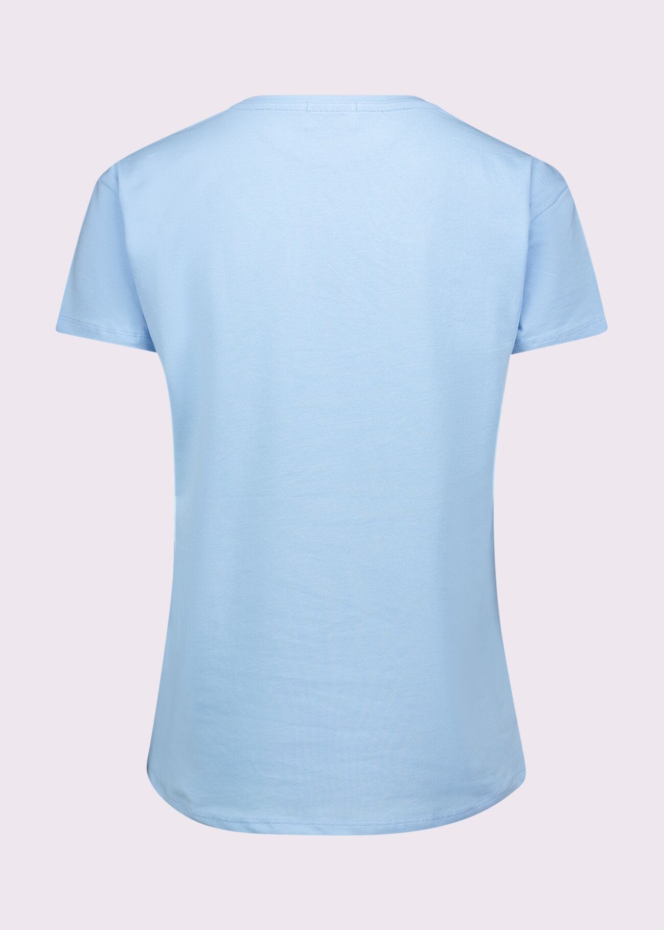 Women's blue cotton T-shirt