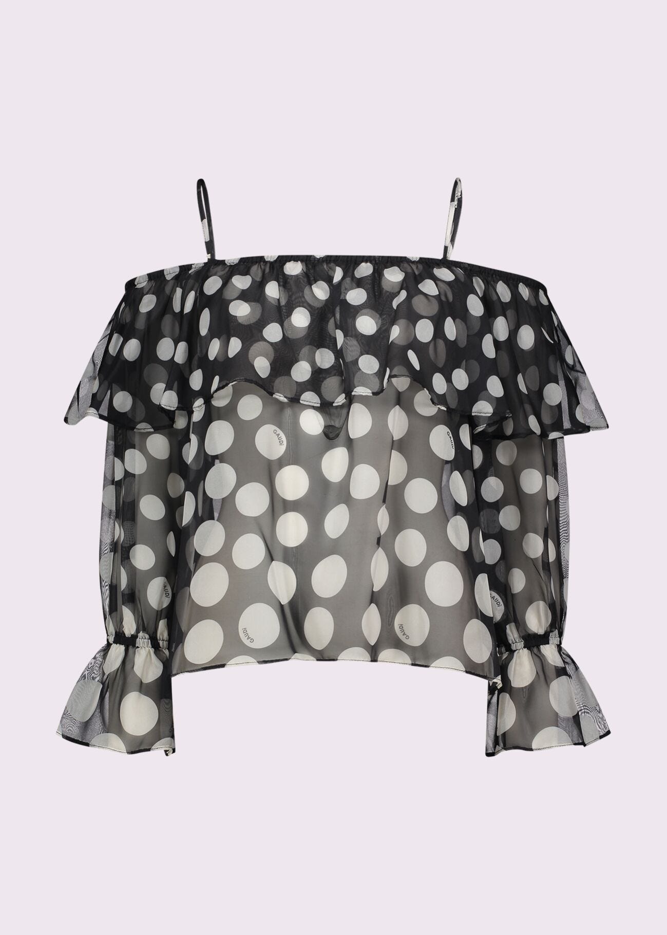 Blouse en chiffon imprimé pour femme