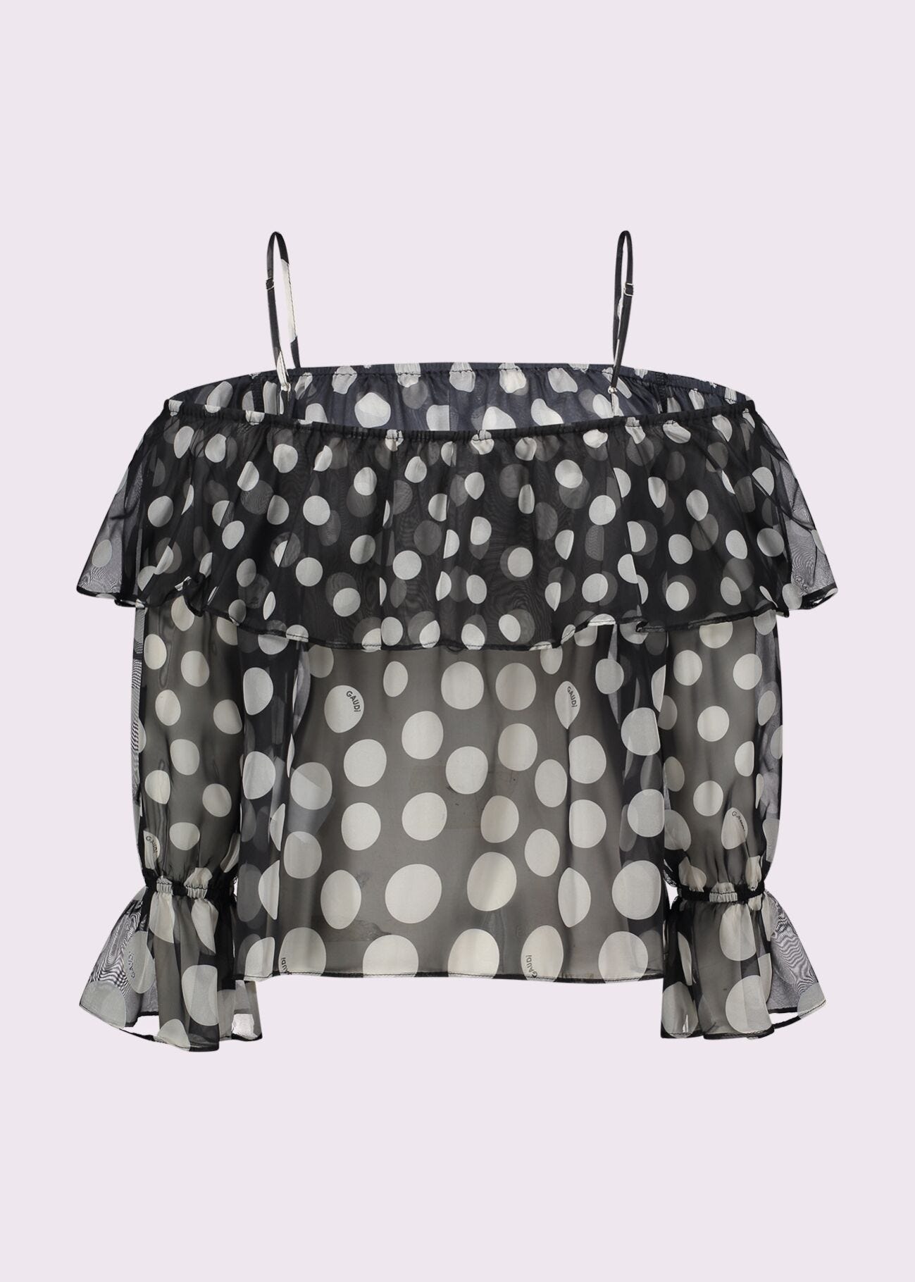 Blouse en chiffon imprimé pour femme