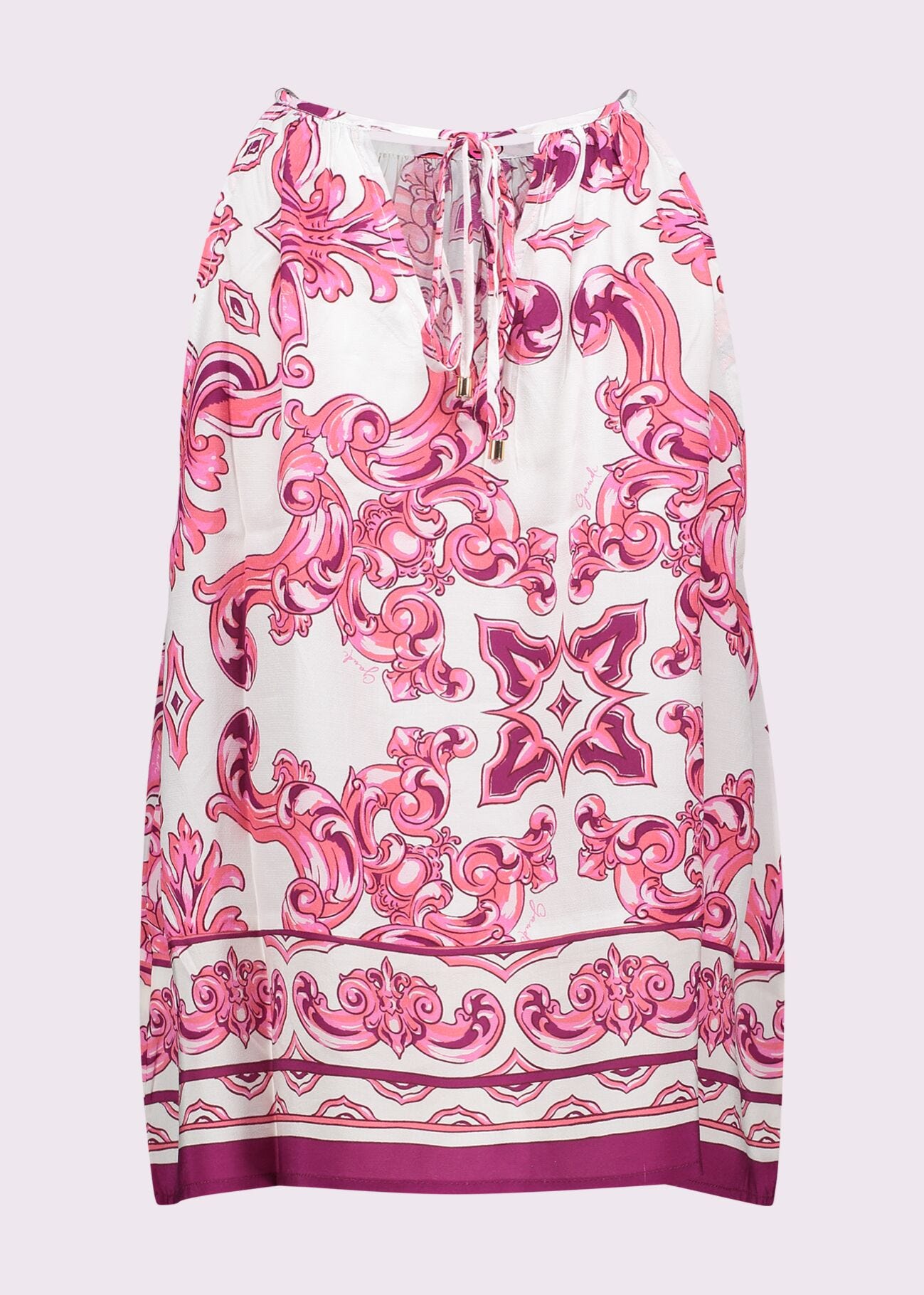 Women's printed crepe top