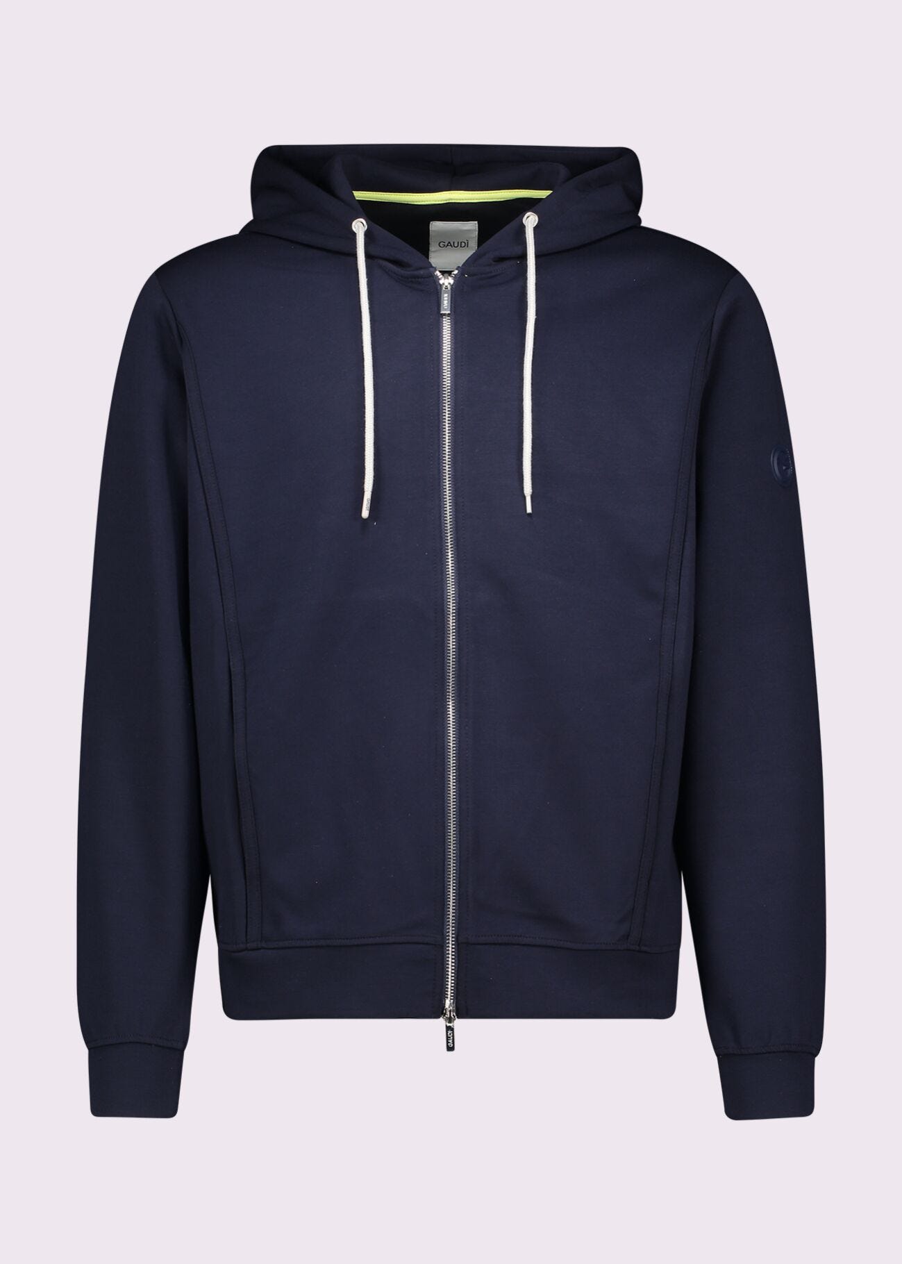 Felpa blu da uomo con cappuccio