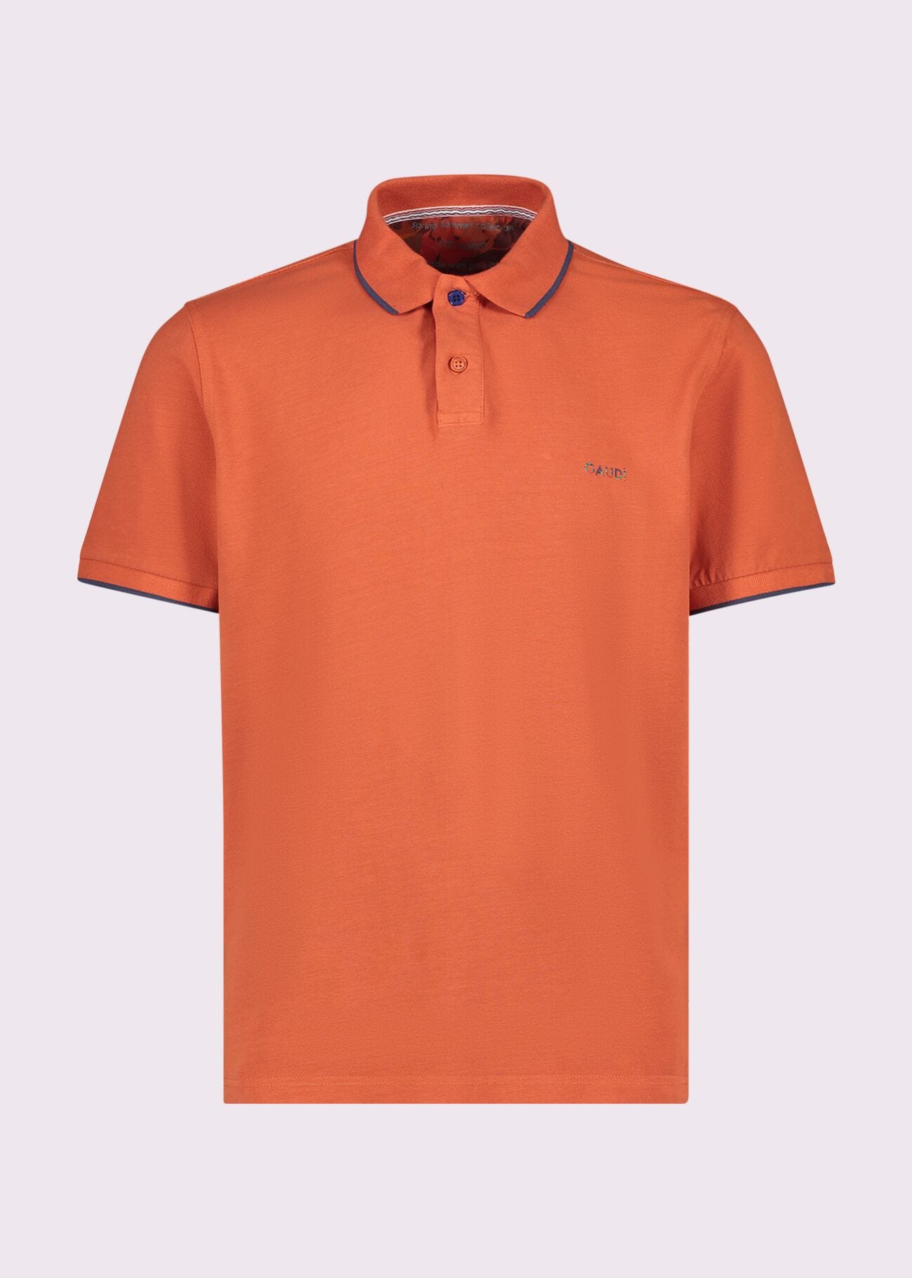 Polo rossa da uomo in cotone
