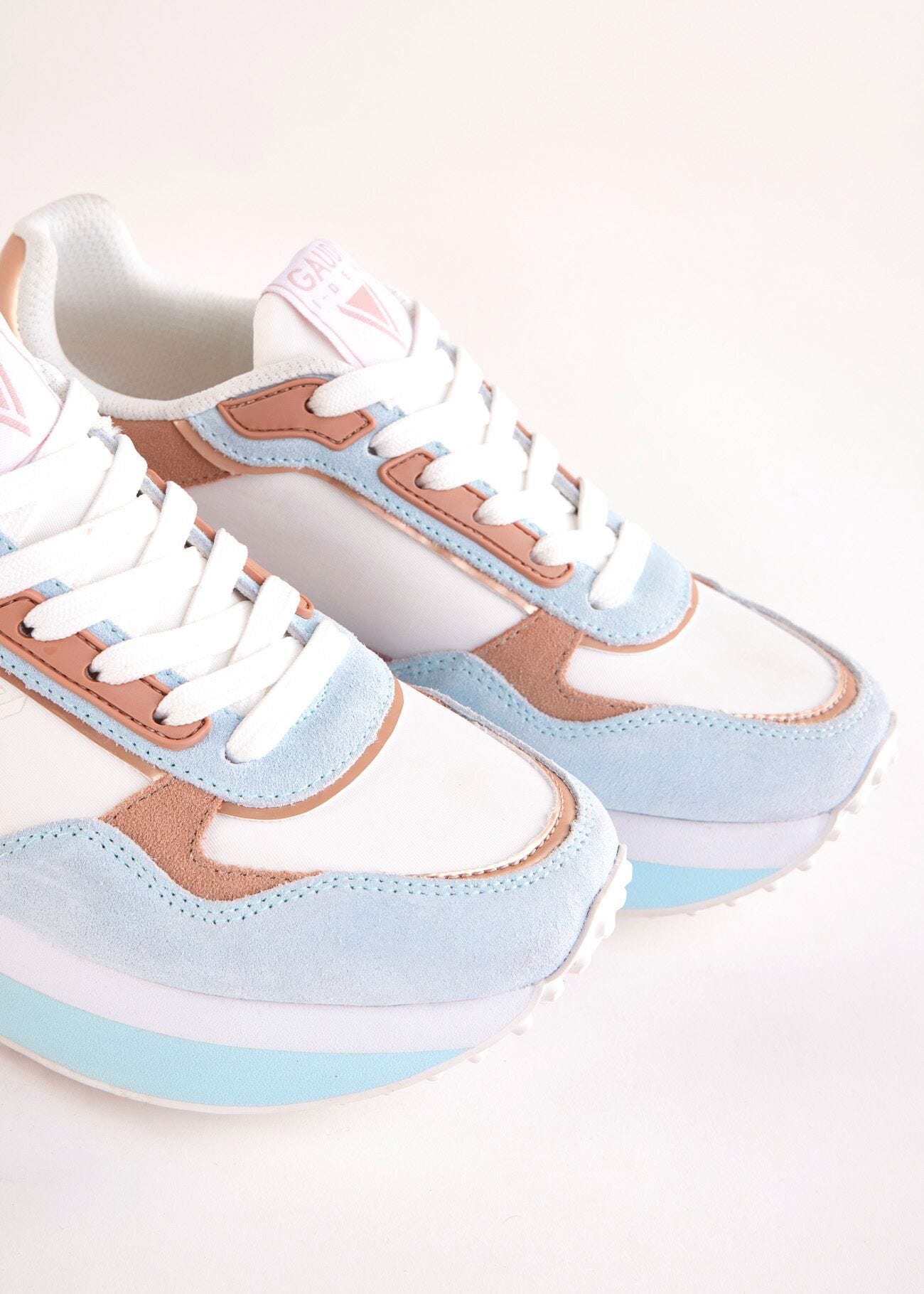 Suede running sneakers