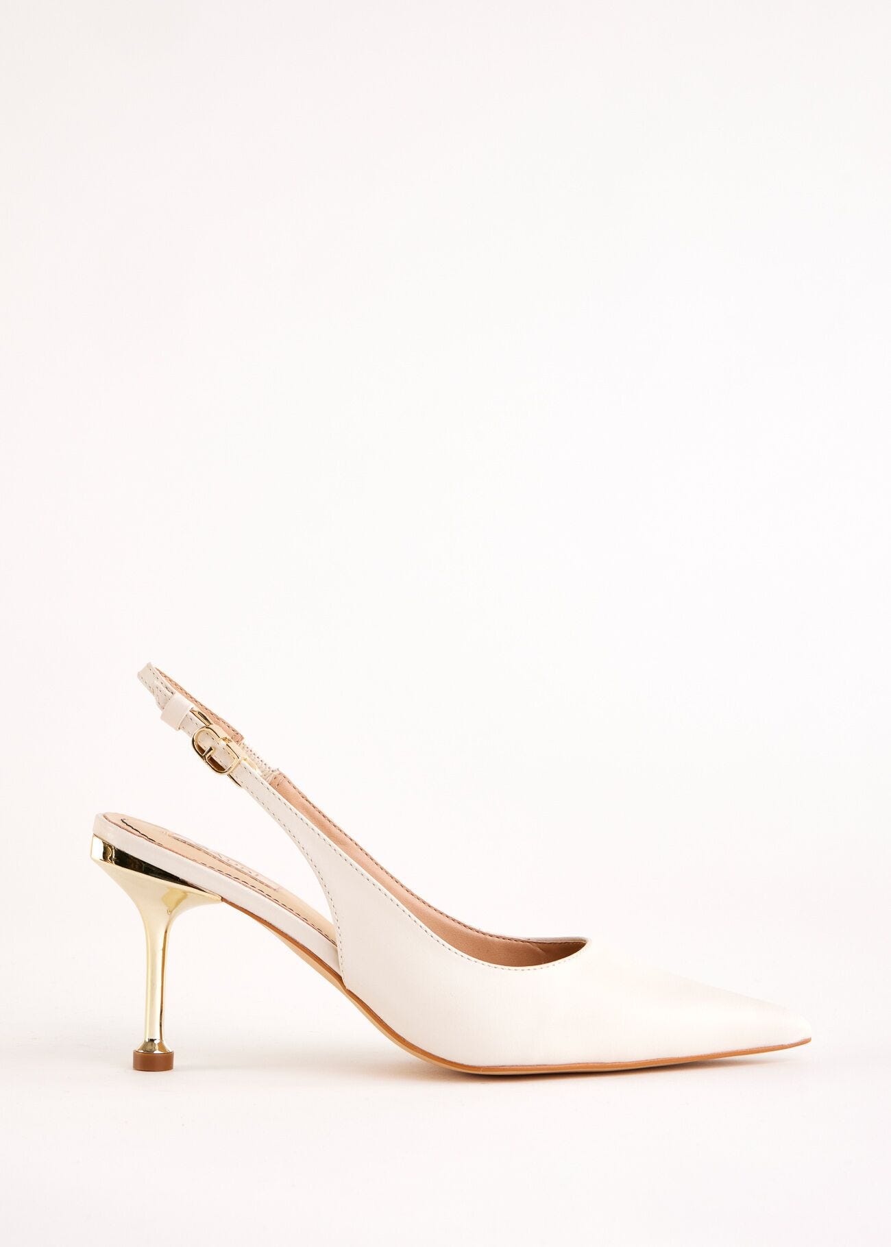 Slingbacks noires en cuir
