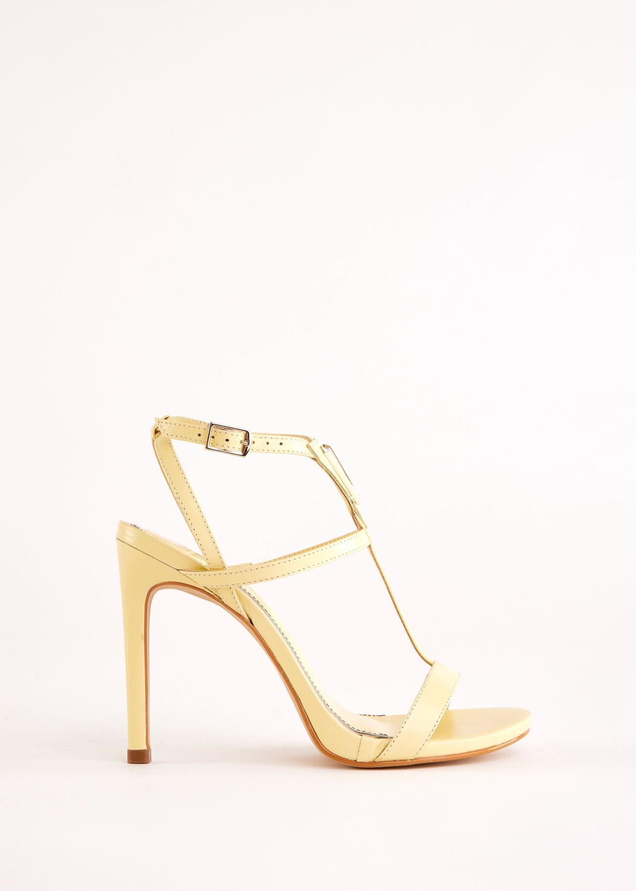 Sandali gialli in pelle