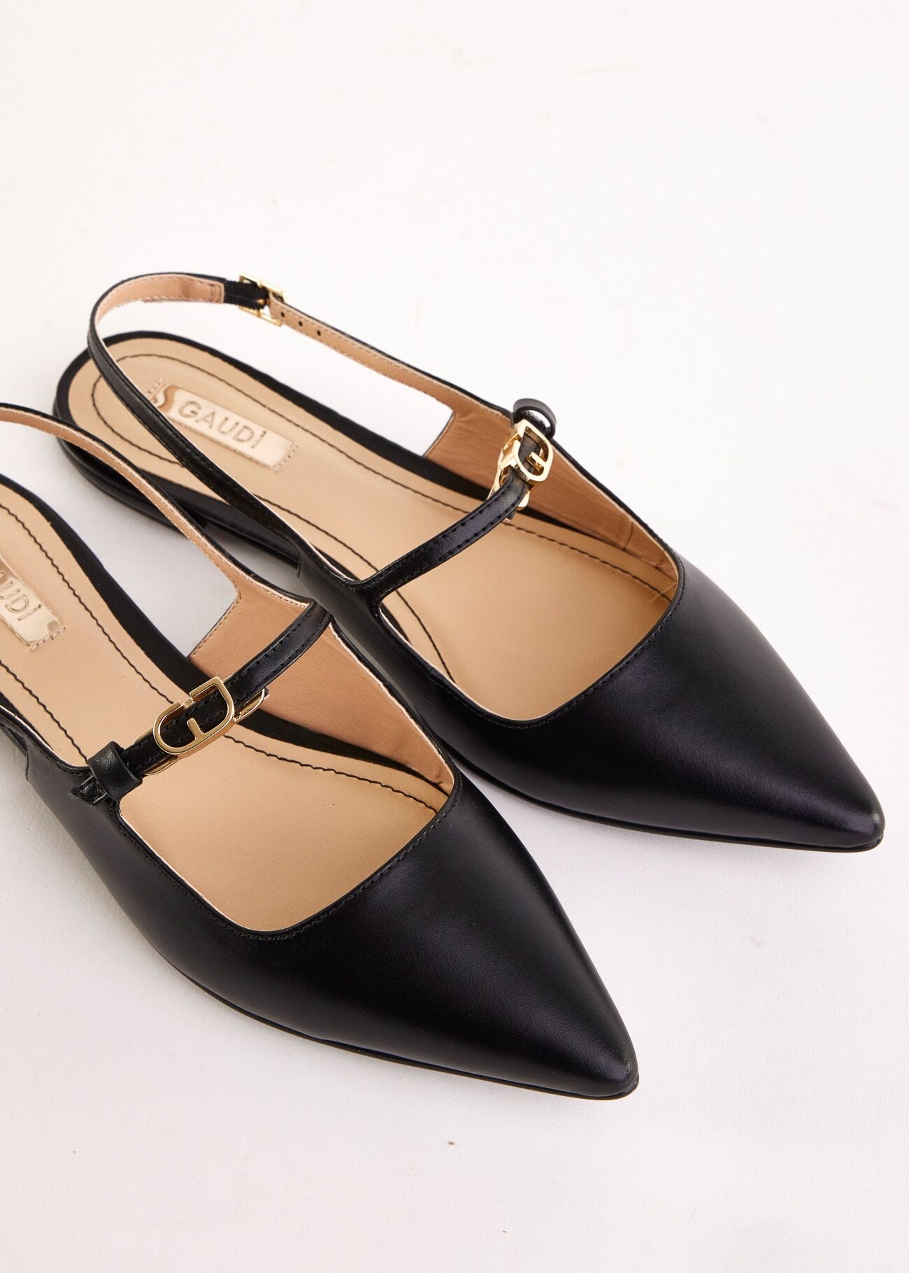 Escarpins noirs en cuir