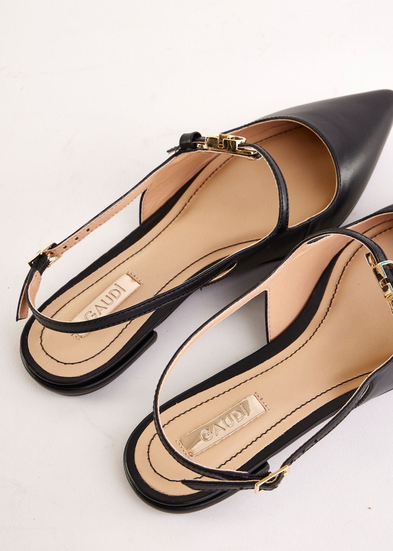 Escarpins noirs en cuir