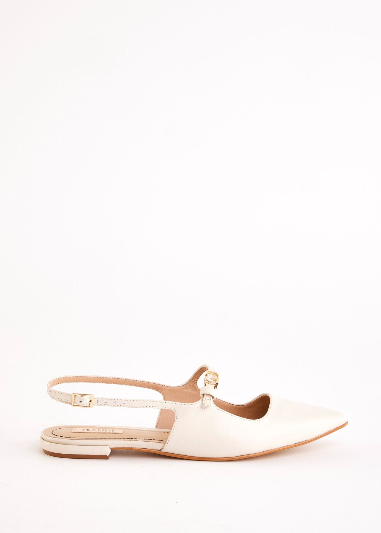 Escarpins blancs en cuir