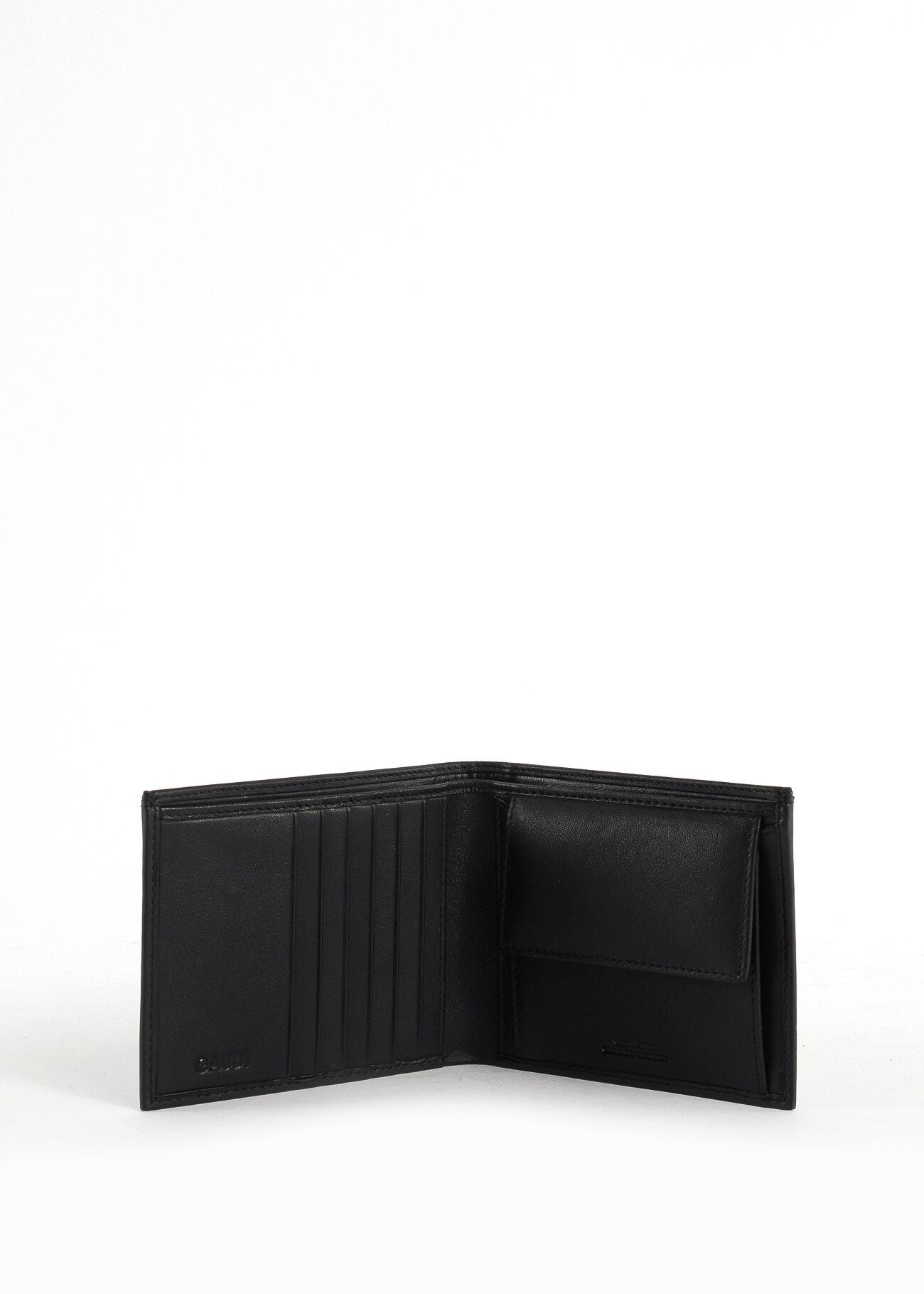 Black leather wallet