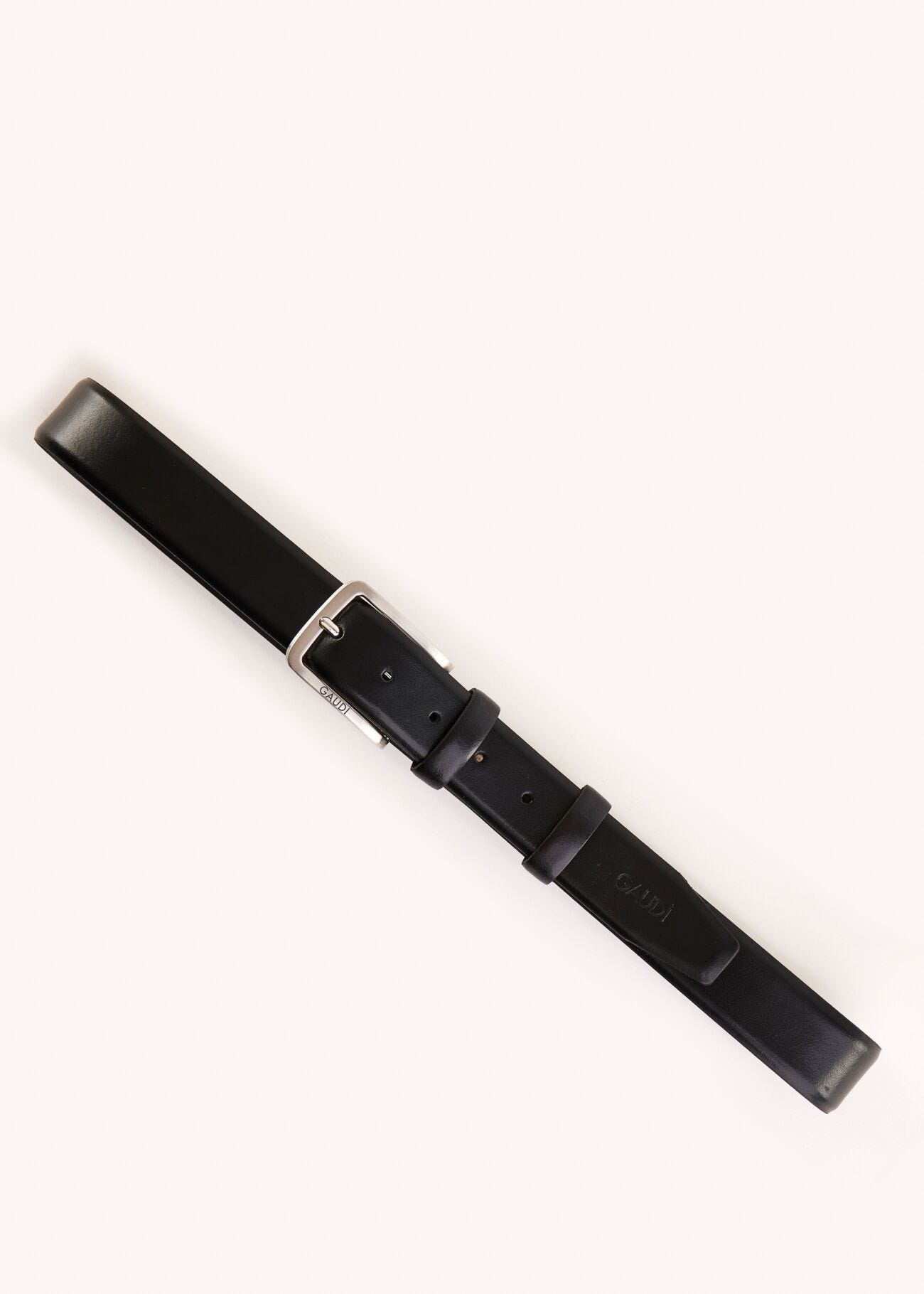 Black leather belt