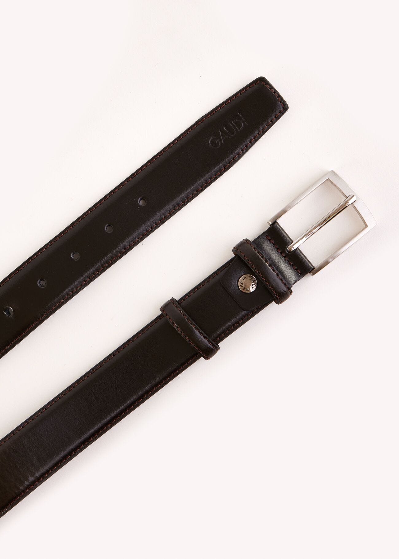 Ceinture marron en cuir