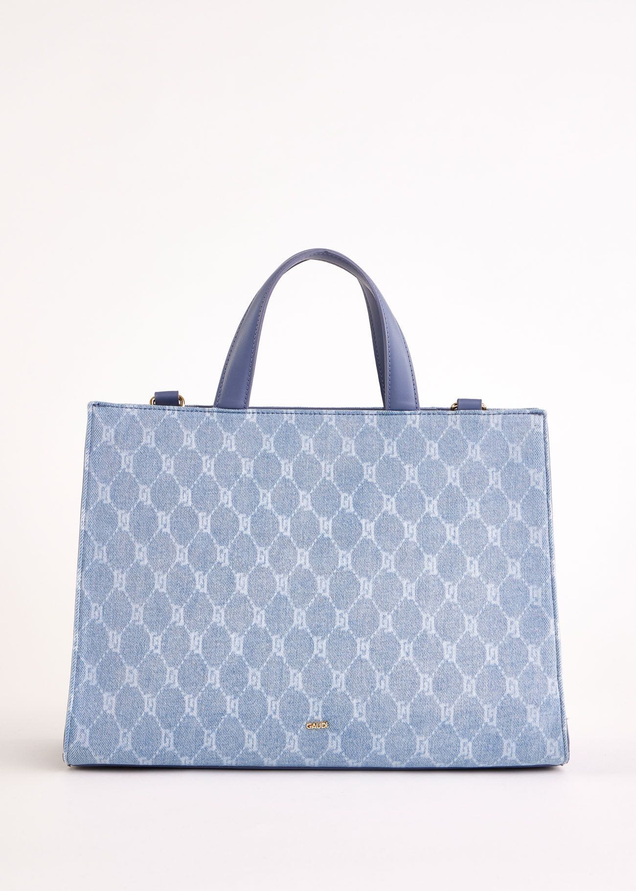 Borsa top handle in denim