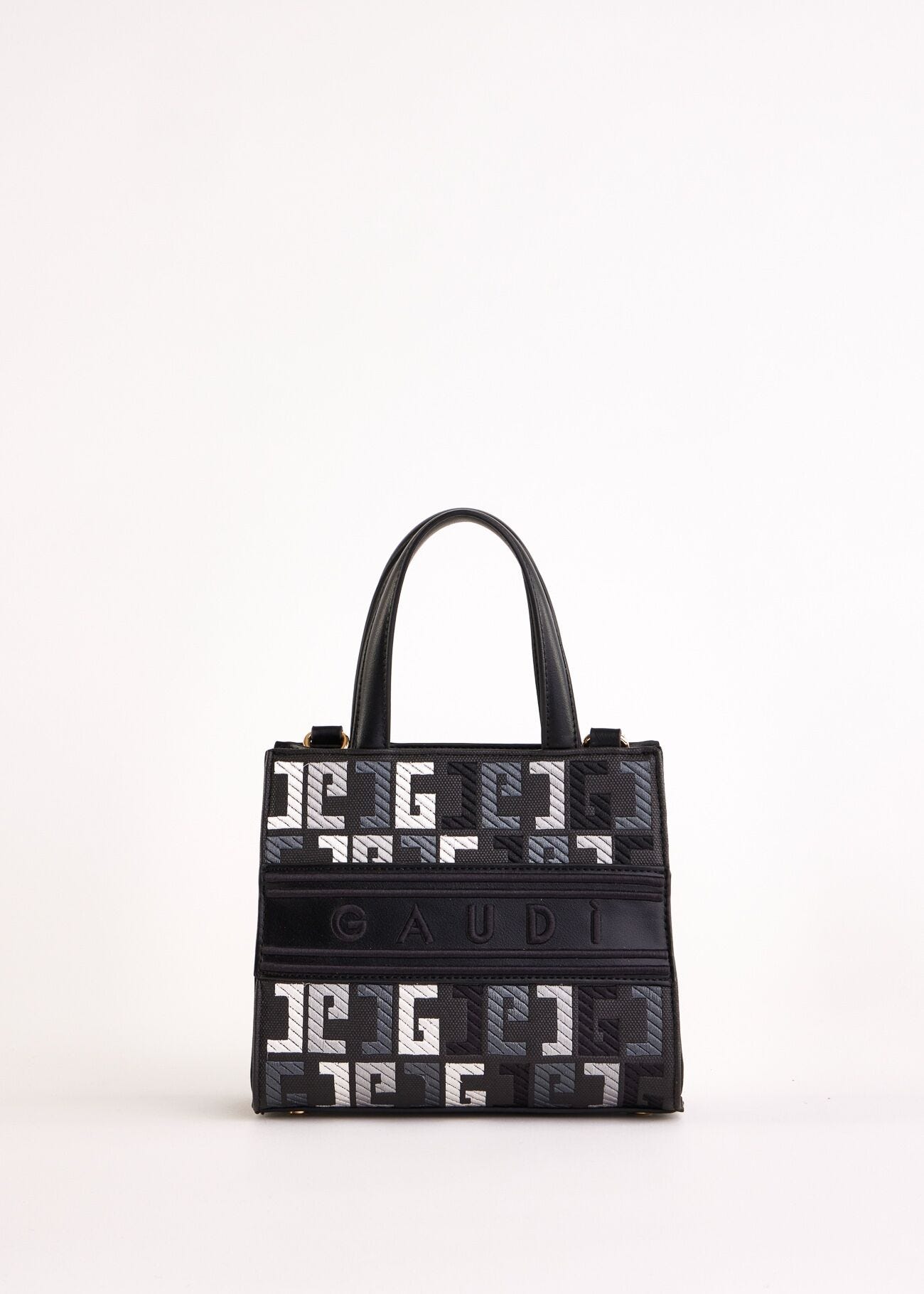 Sac à main noir avec logo