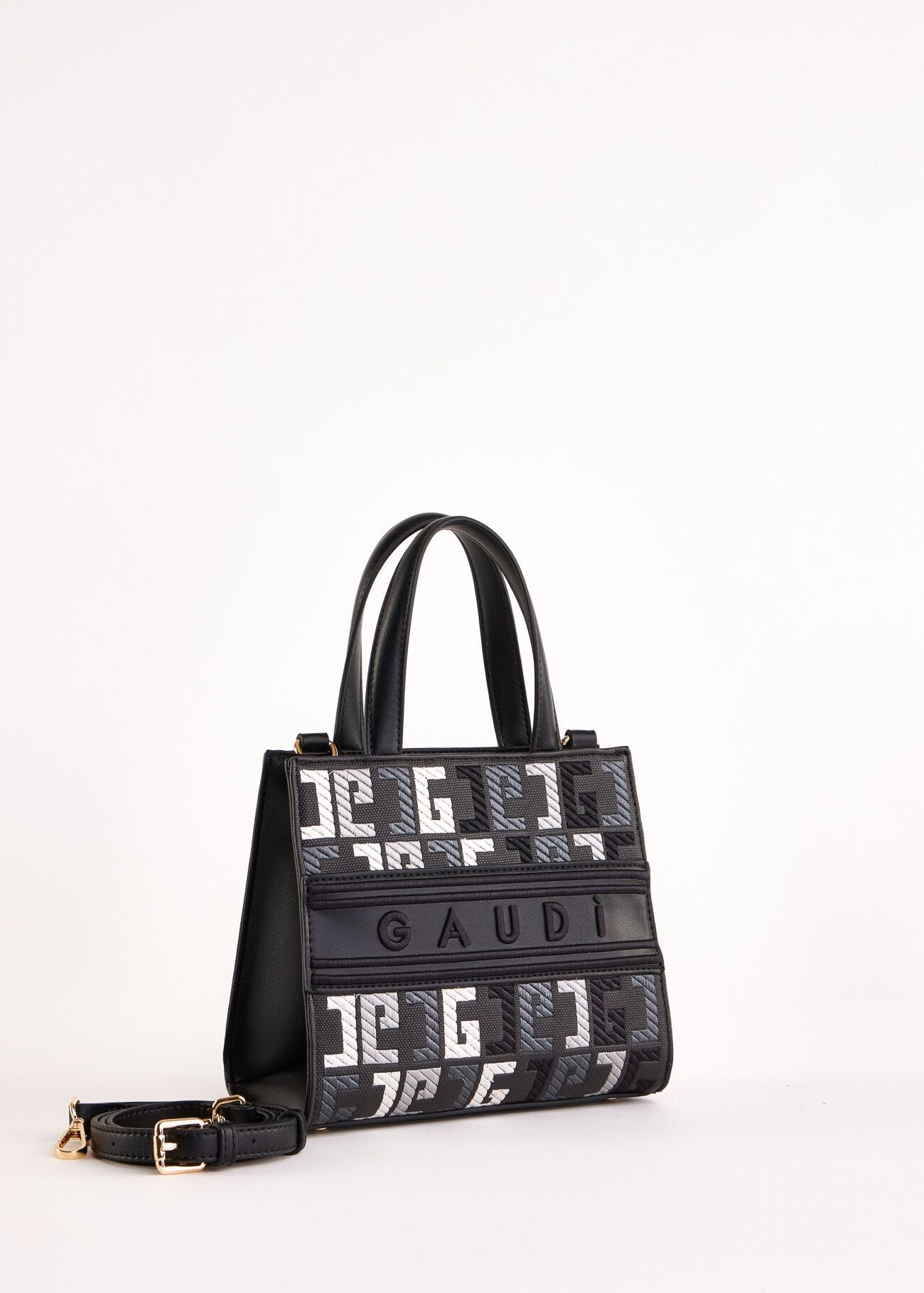 Sac à main noir avec logo
