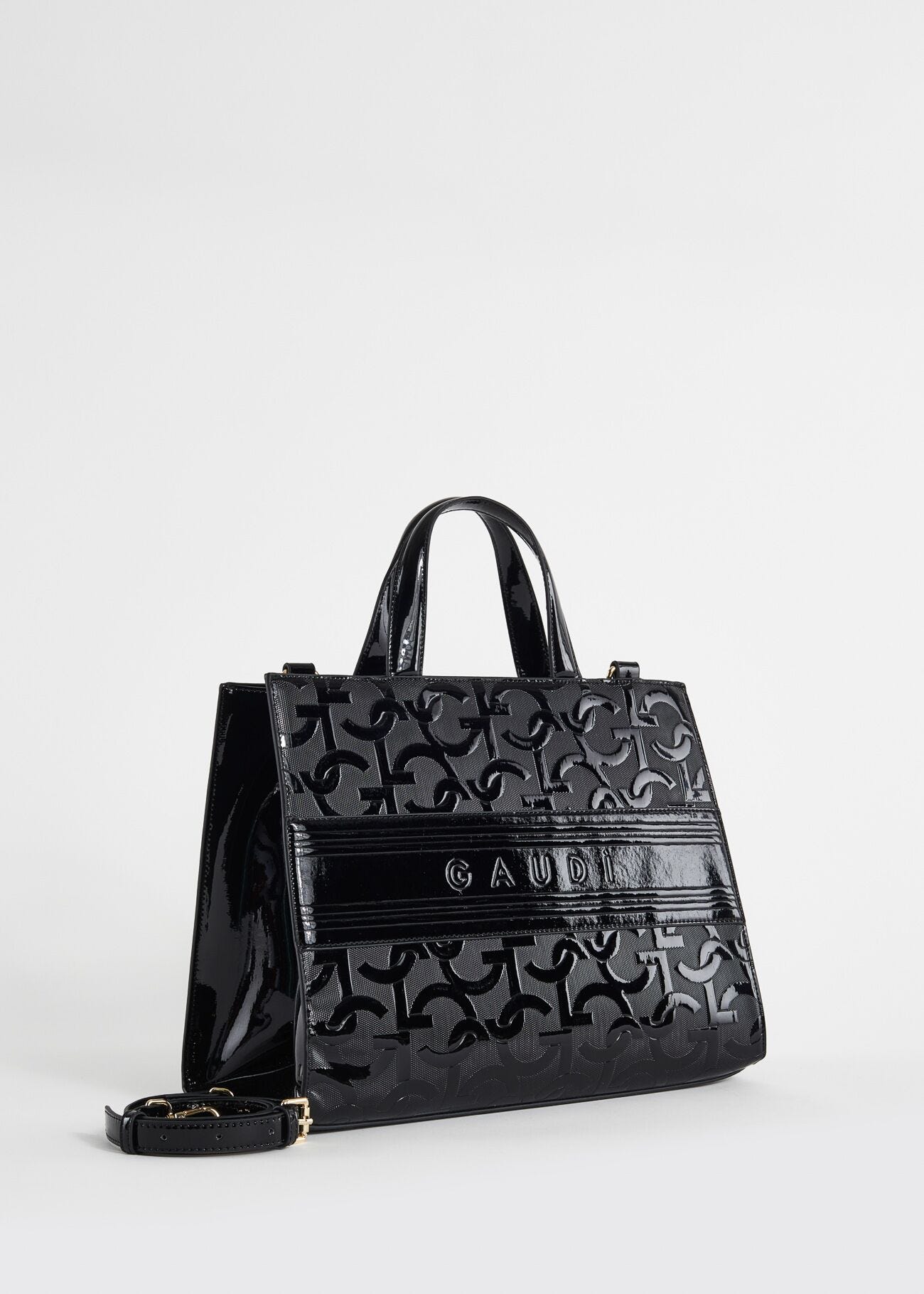 Sac à main noir avec logo