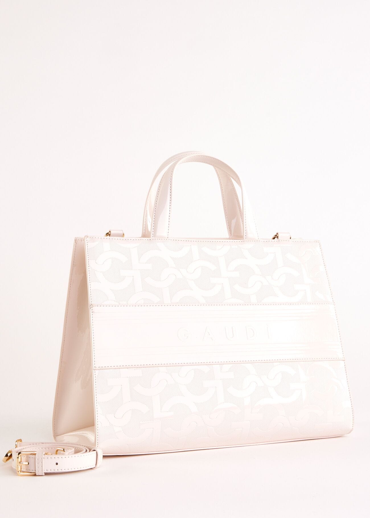 Sac à main blanc avec logo