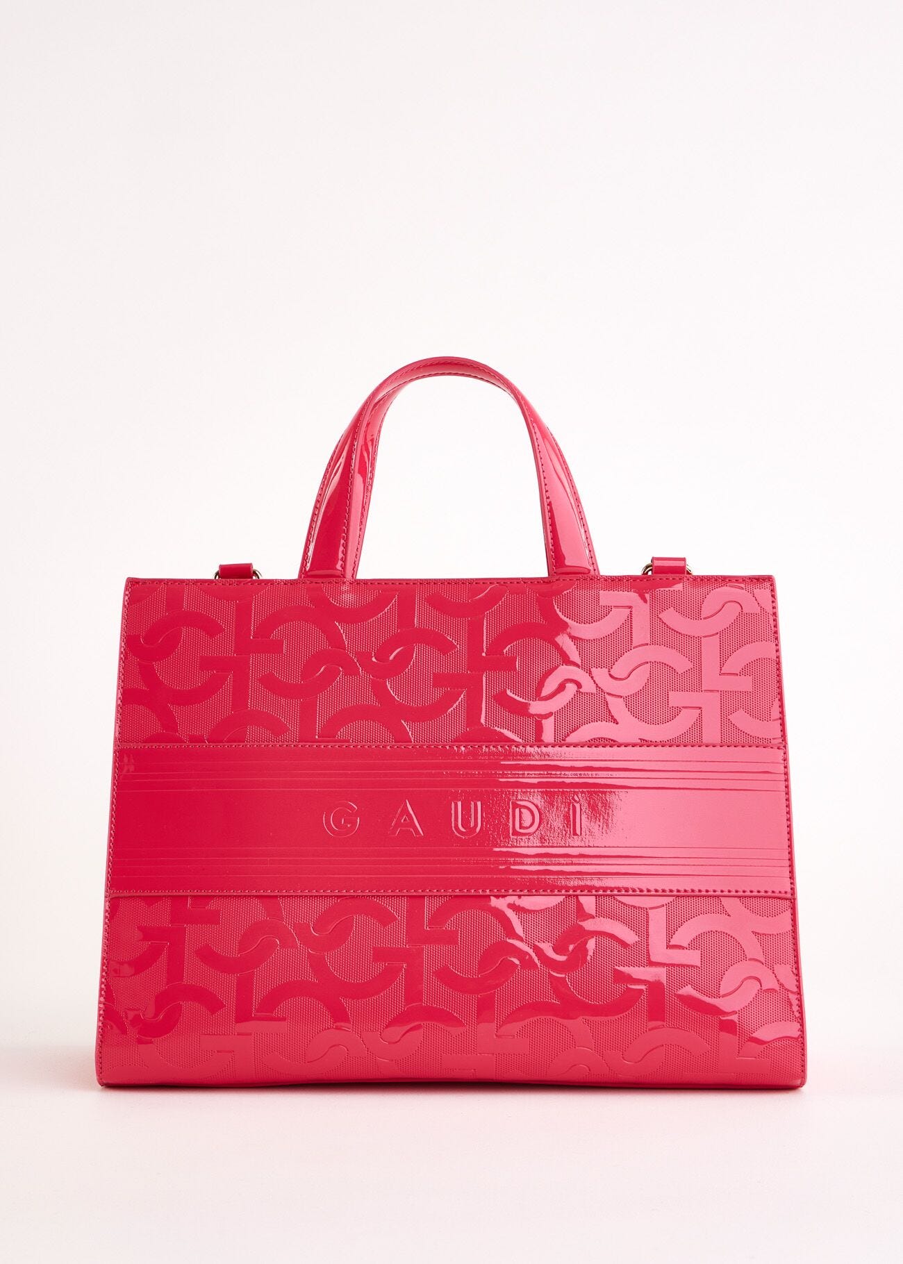 Sac à main fuchsia avec logo