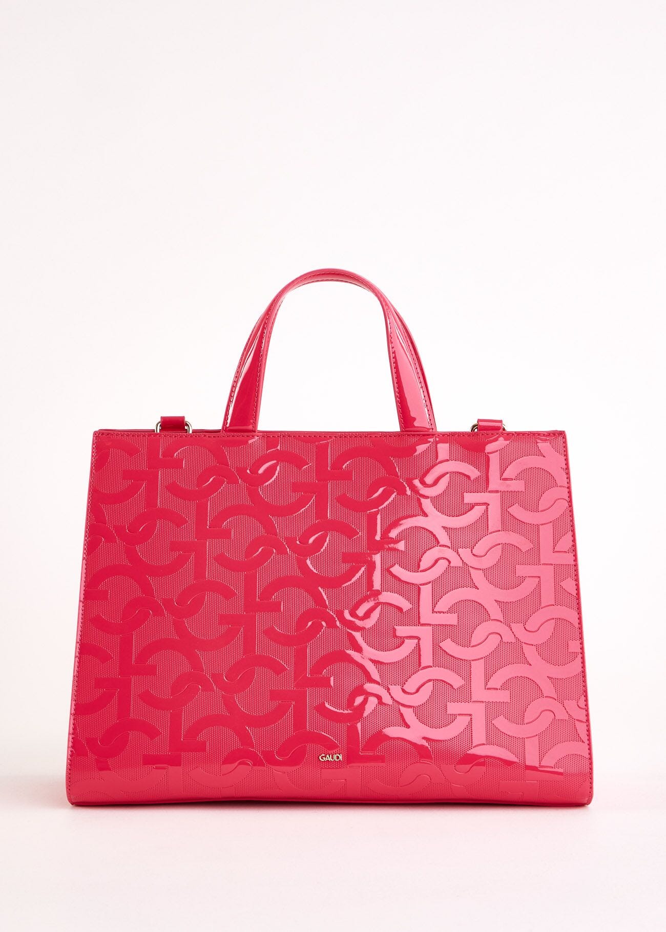 Sac à main fuchsia avec logo