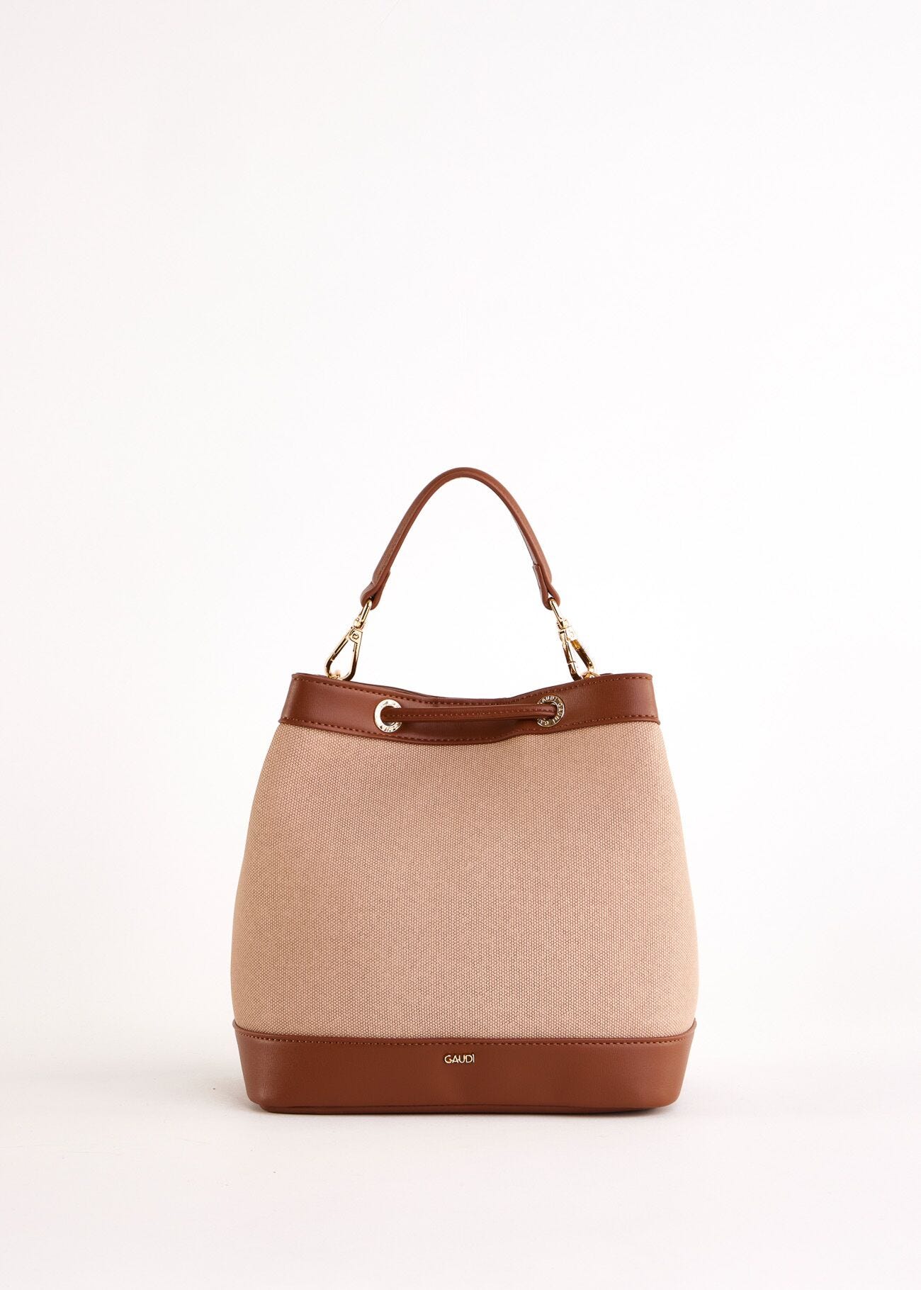 Borsa a secchiello beige