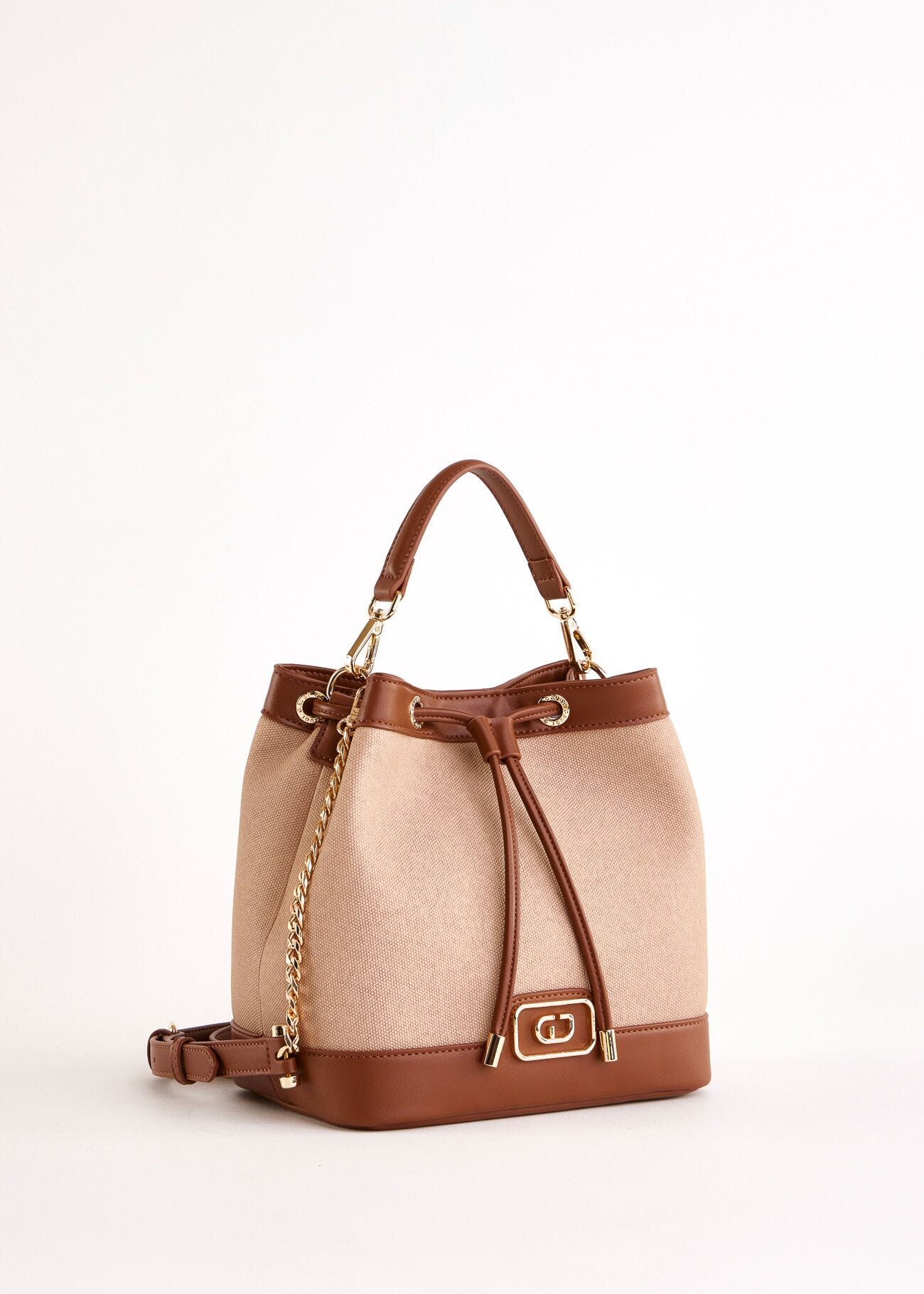 Borsa a secchiello beige