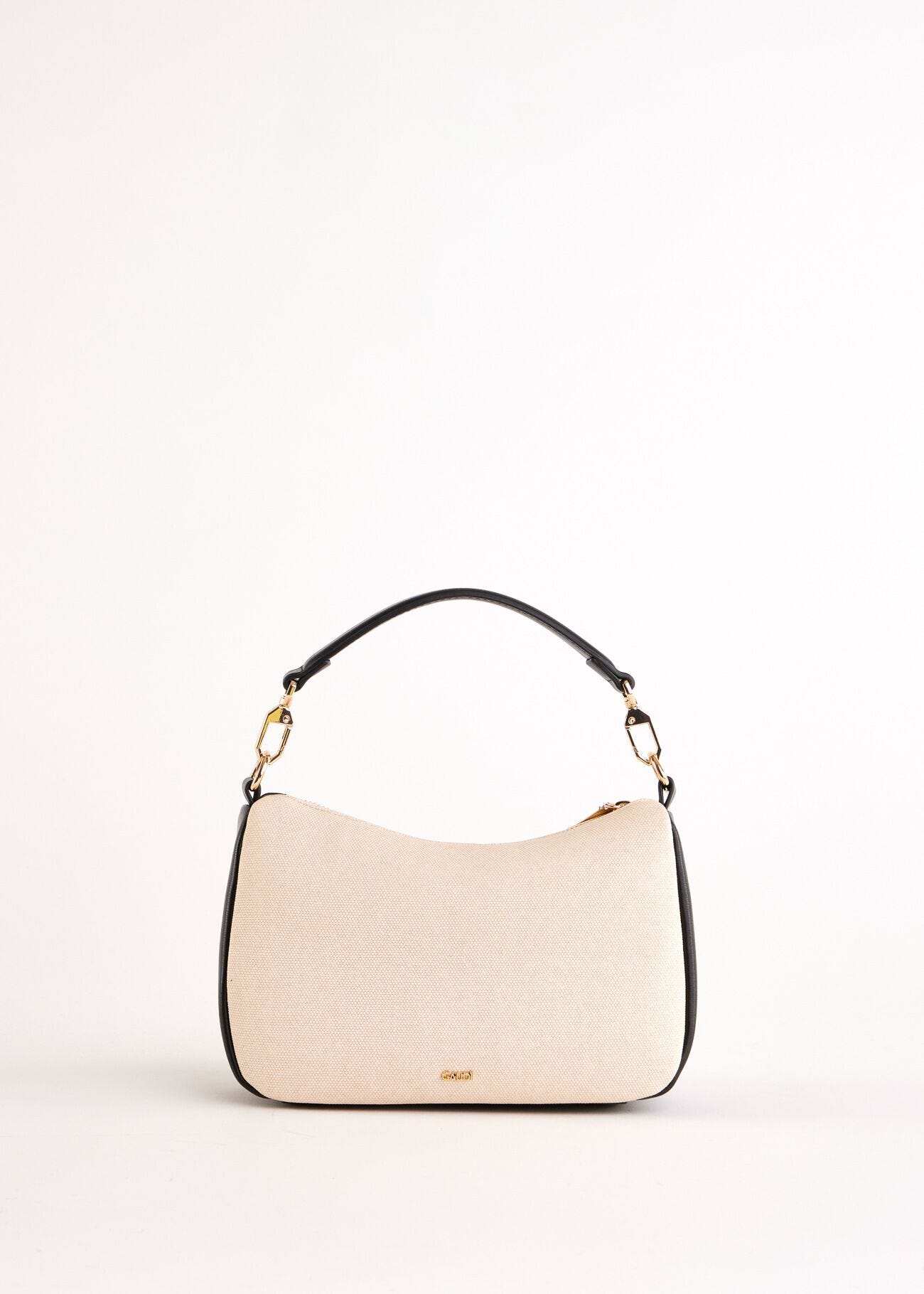 Borsa a spalla bianca e nera