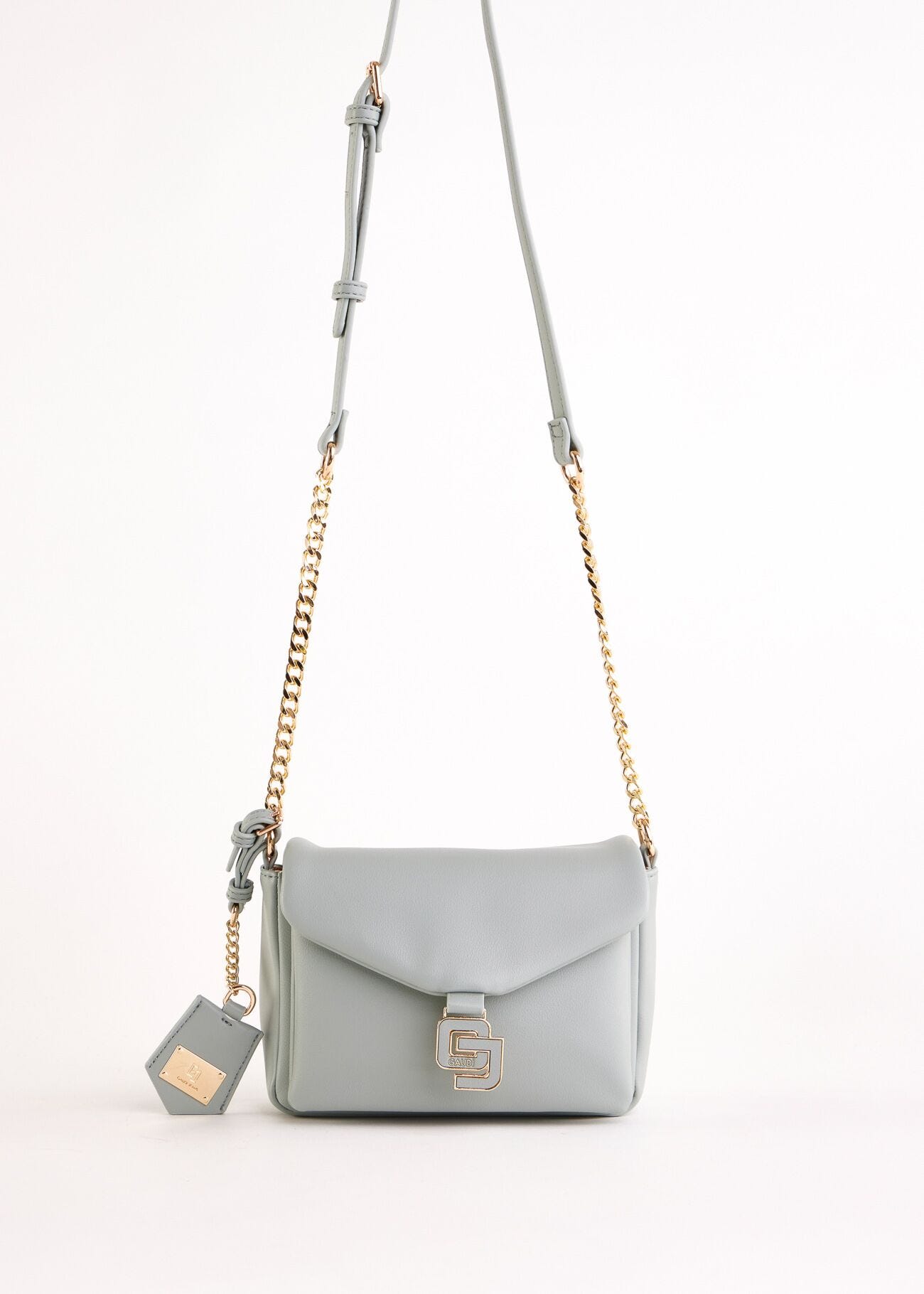 Faux-leather crossbody bag