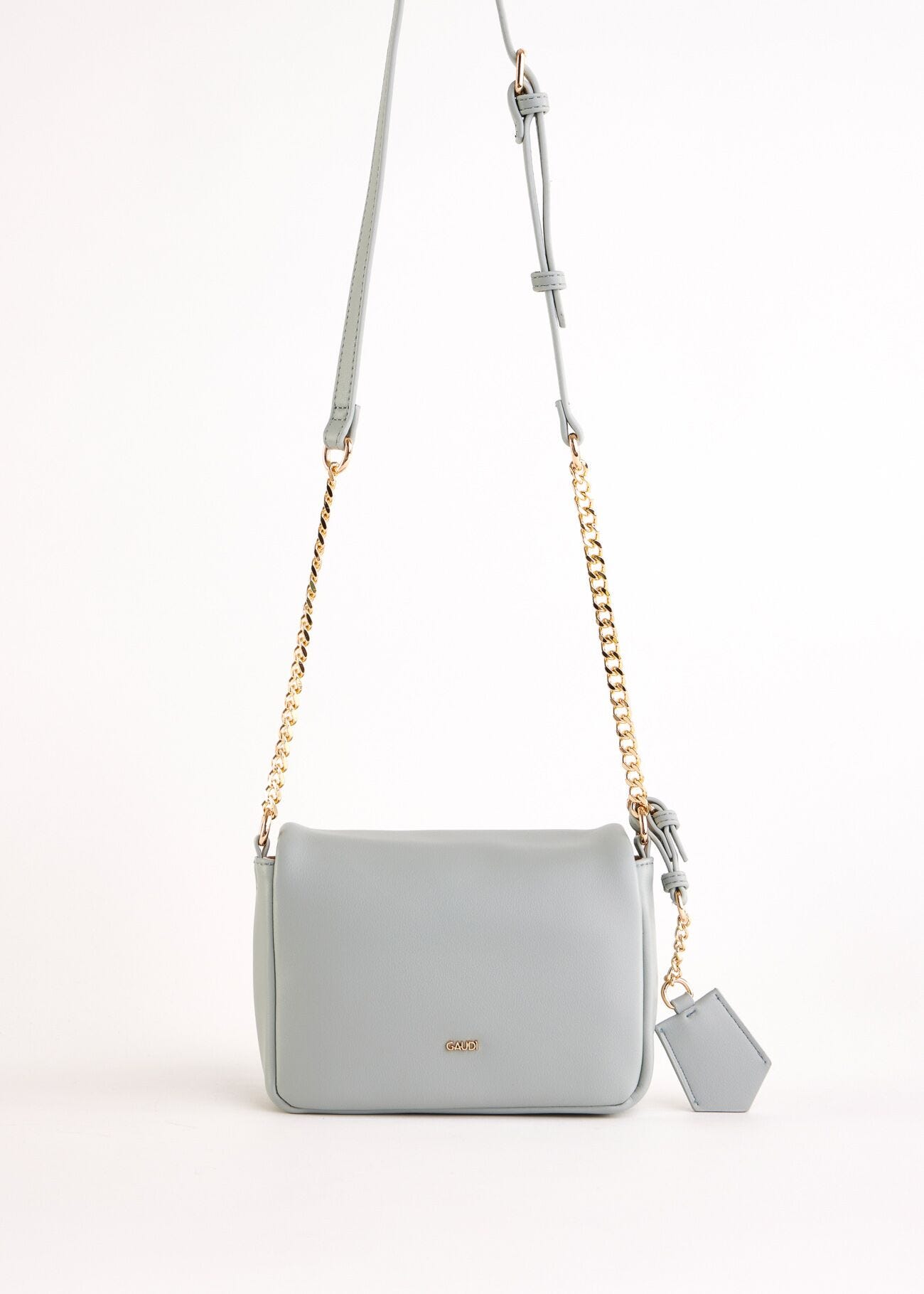 Faux-leather crossbody bag