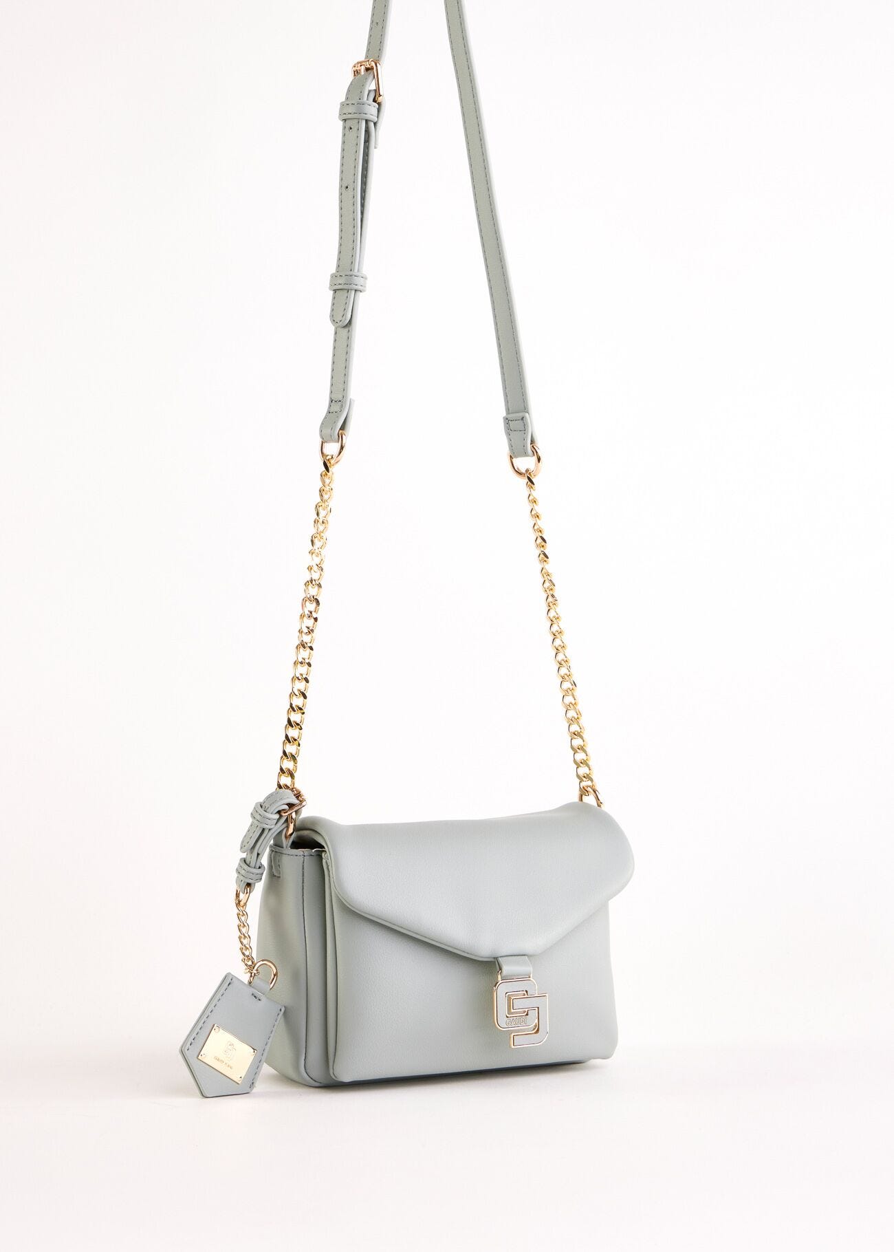 Faux-leather crossbody bag