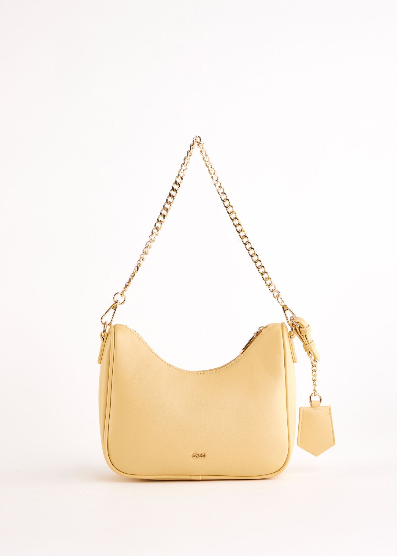 Borsa hobo gialla in similpelle