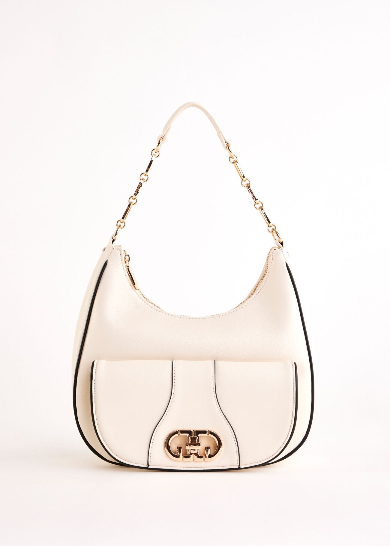 Borsa hobo bianca in similpelle