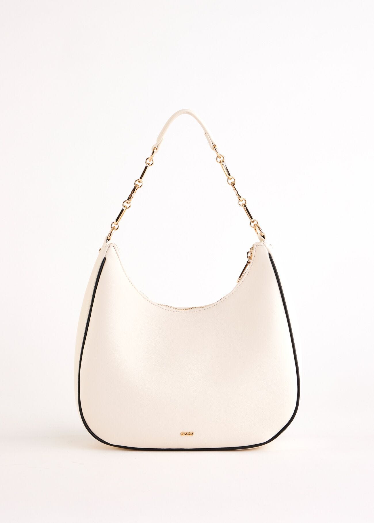 Borsa hobo bianca in similpelle