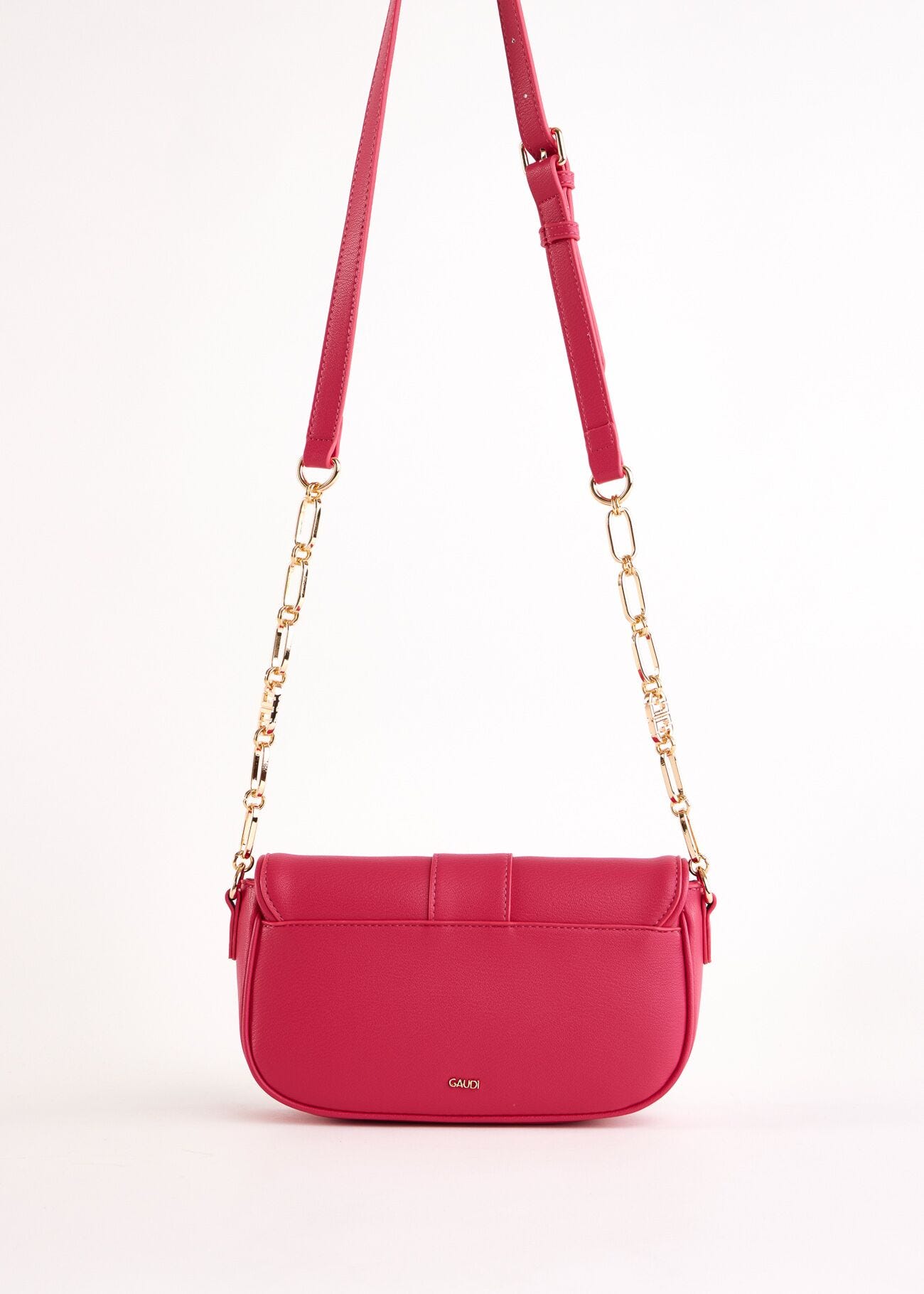 Borsa crossbody fucsia in similpelle