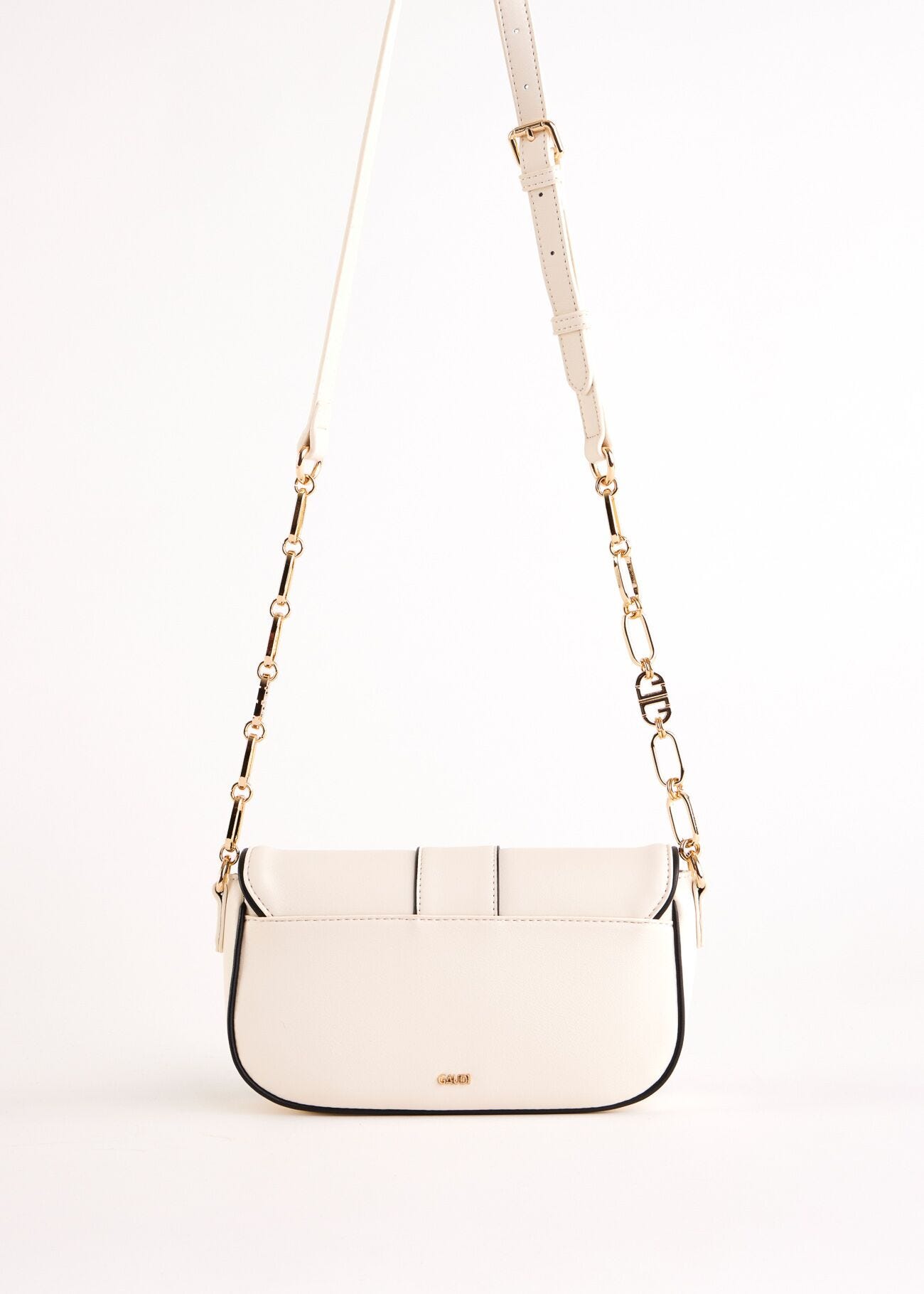 Borsa crossbody bianca in similpelle