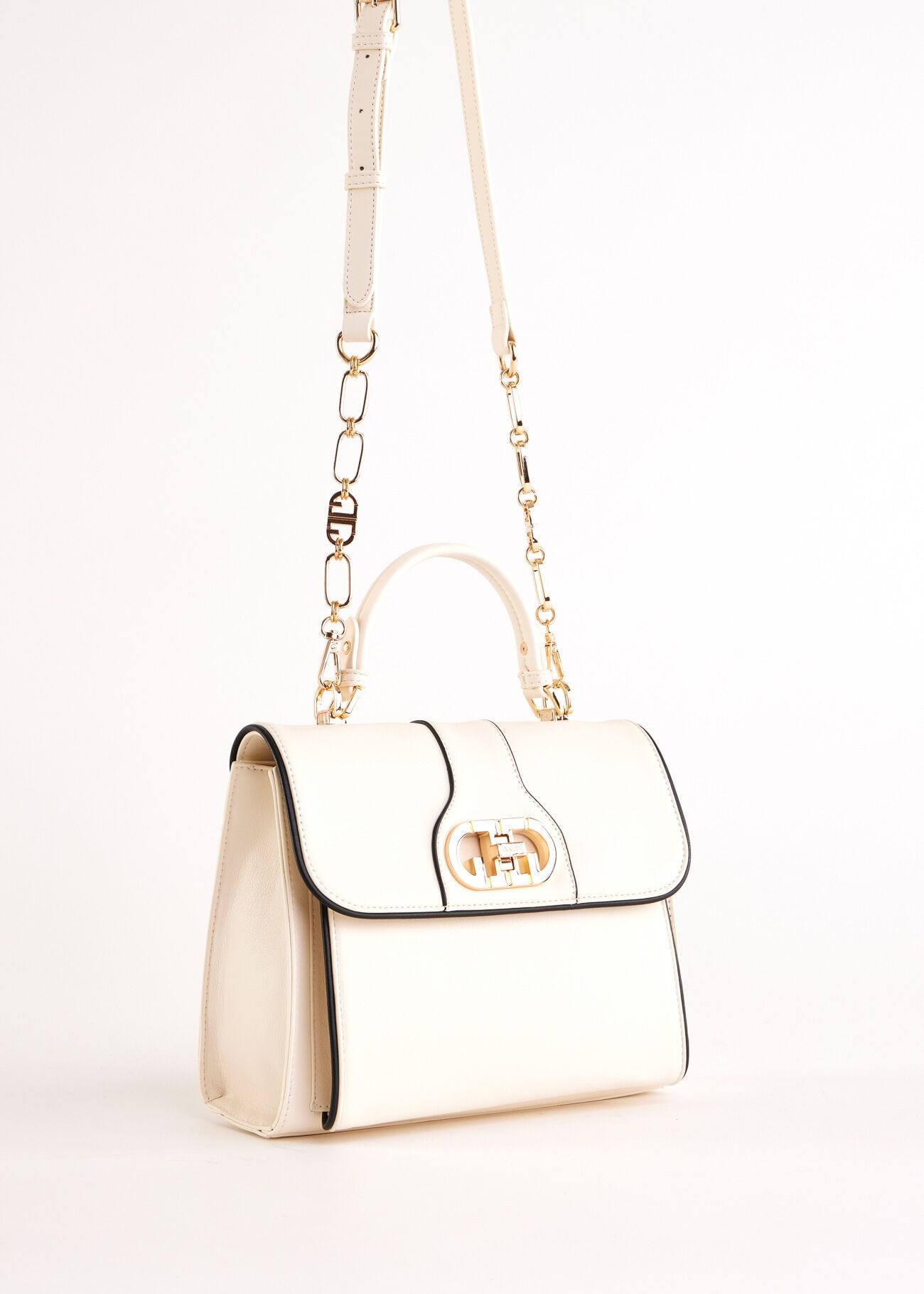 Borsa business bianca con tracolla