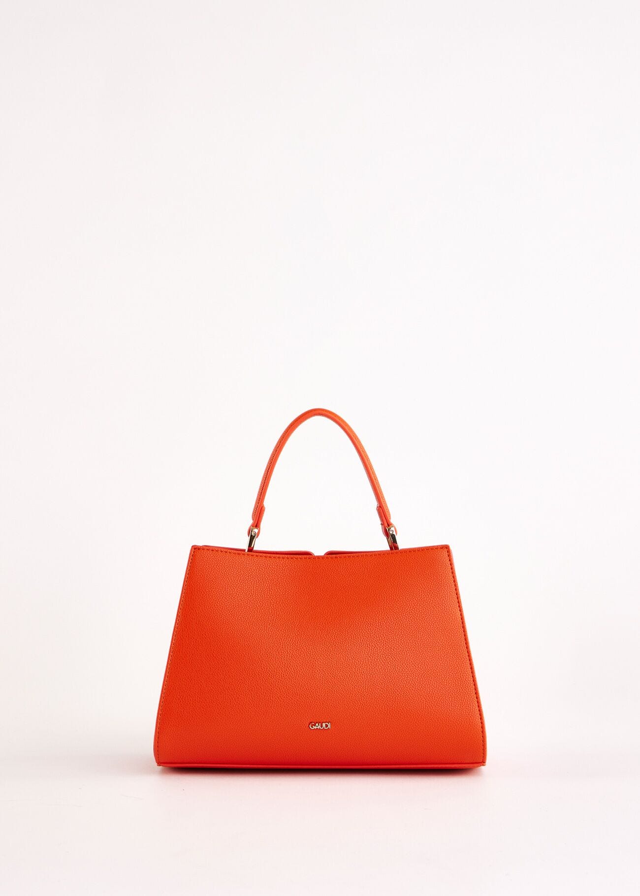 Orange top handle bag