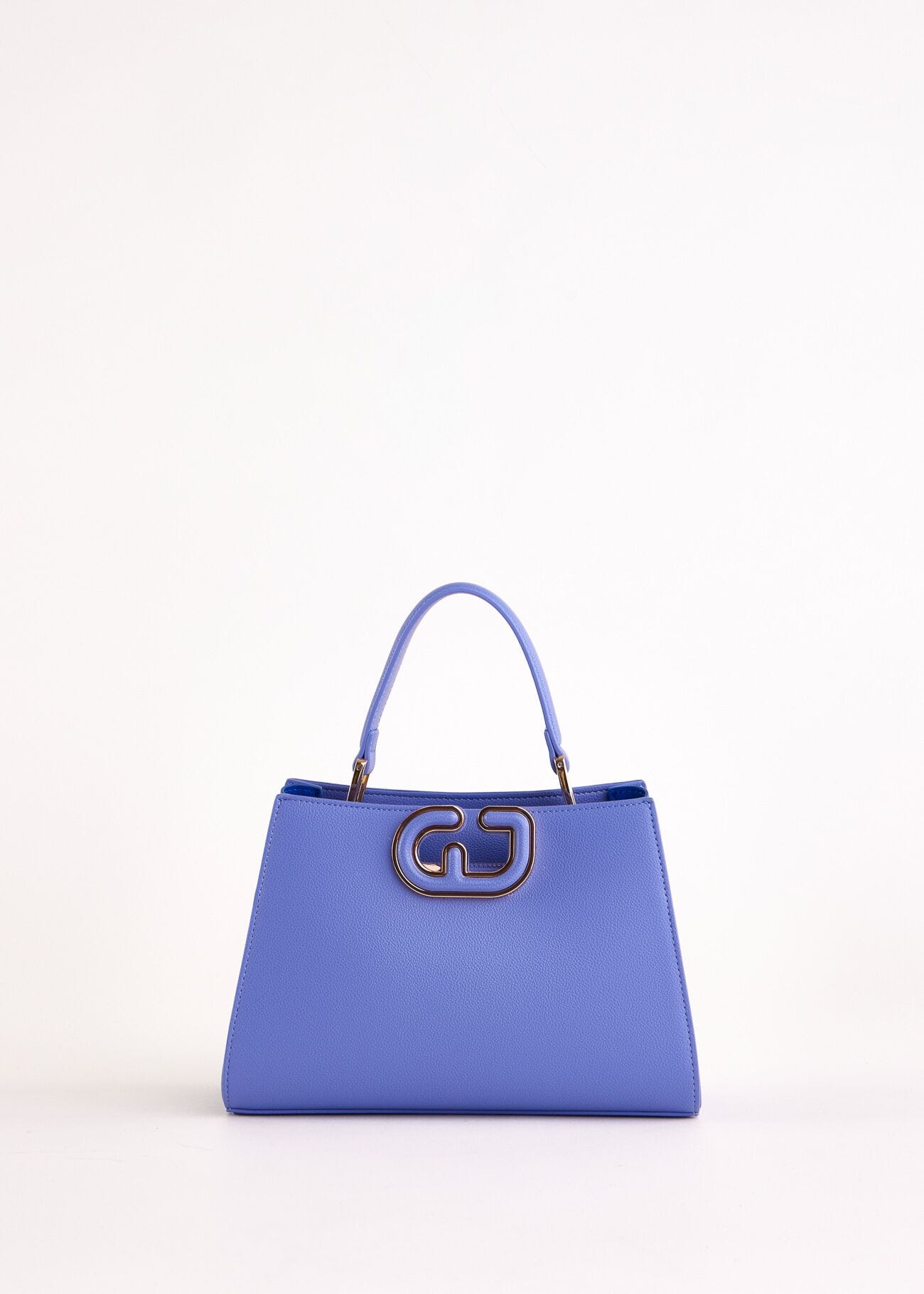 Sac à main bleu en matière synthétique