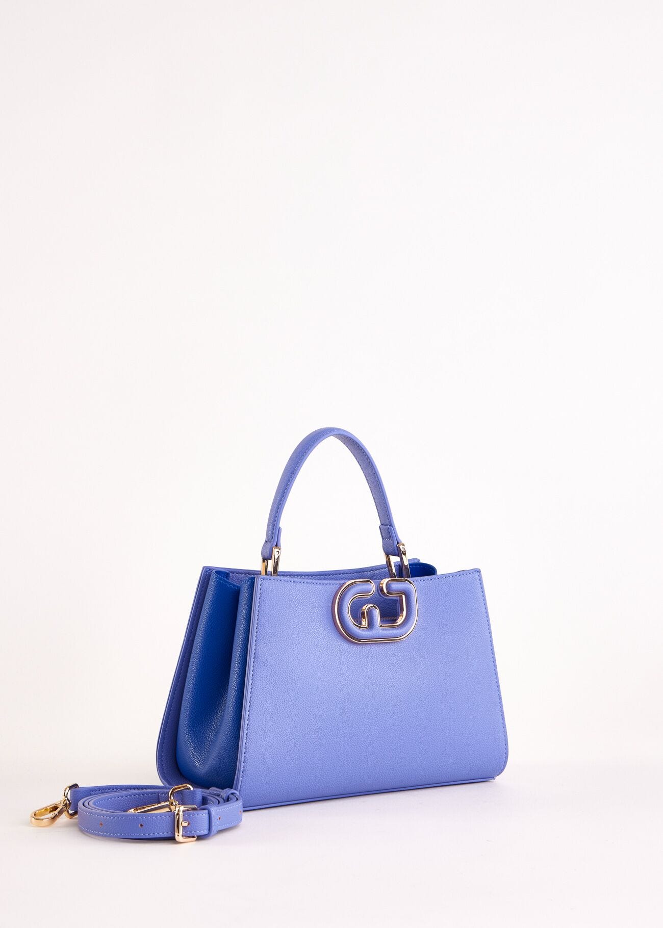 Sac à main bleu en matière synthétique